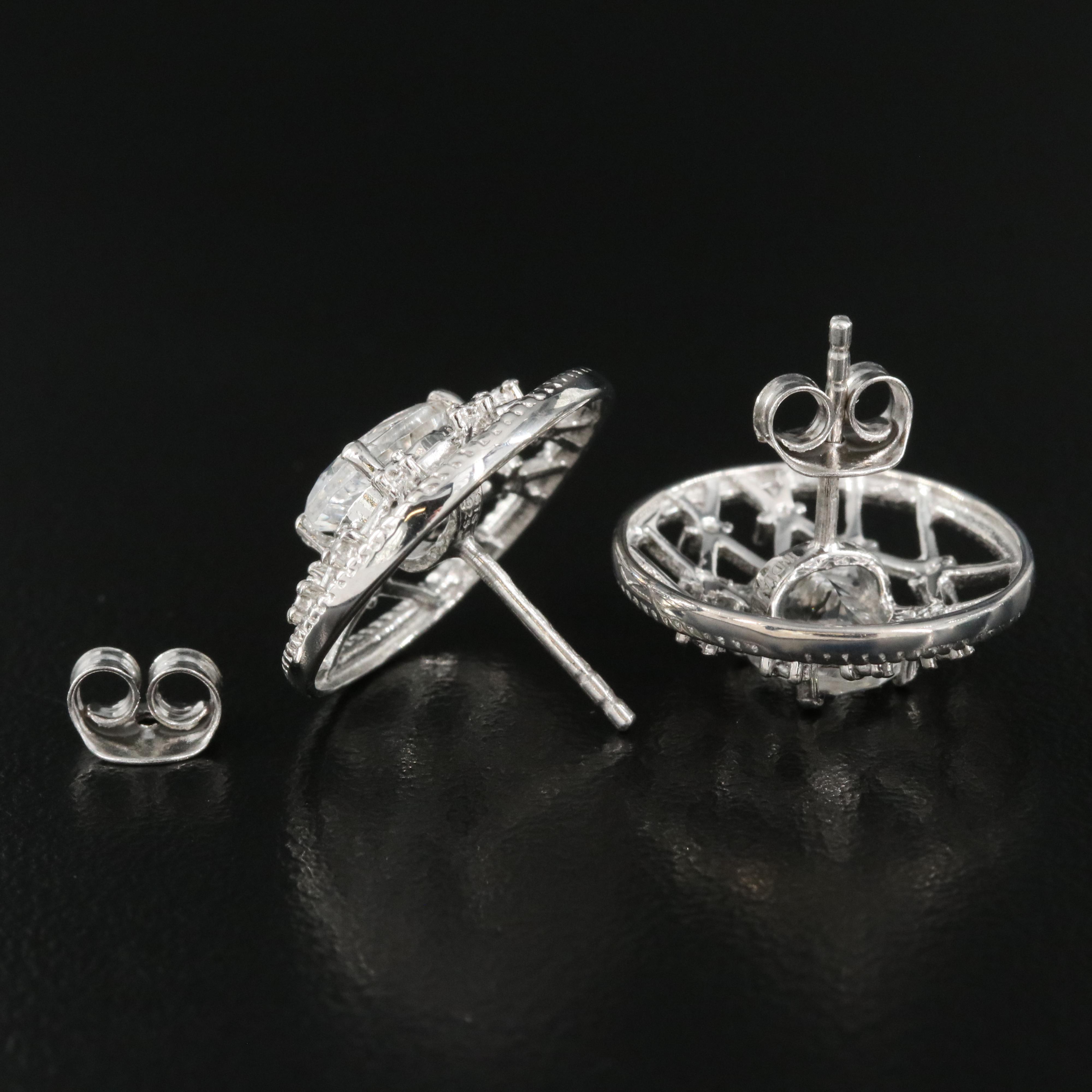 Sterling Petalite Lattice Earrings