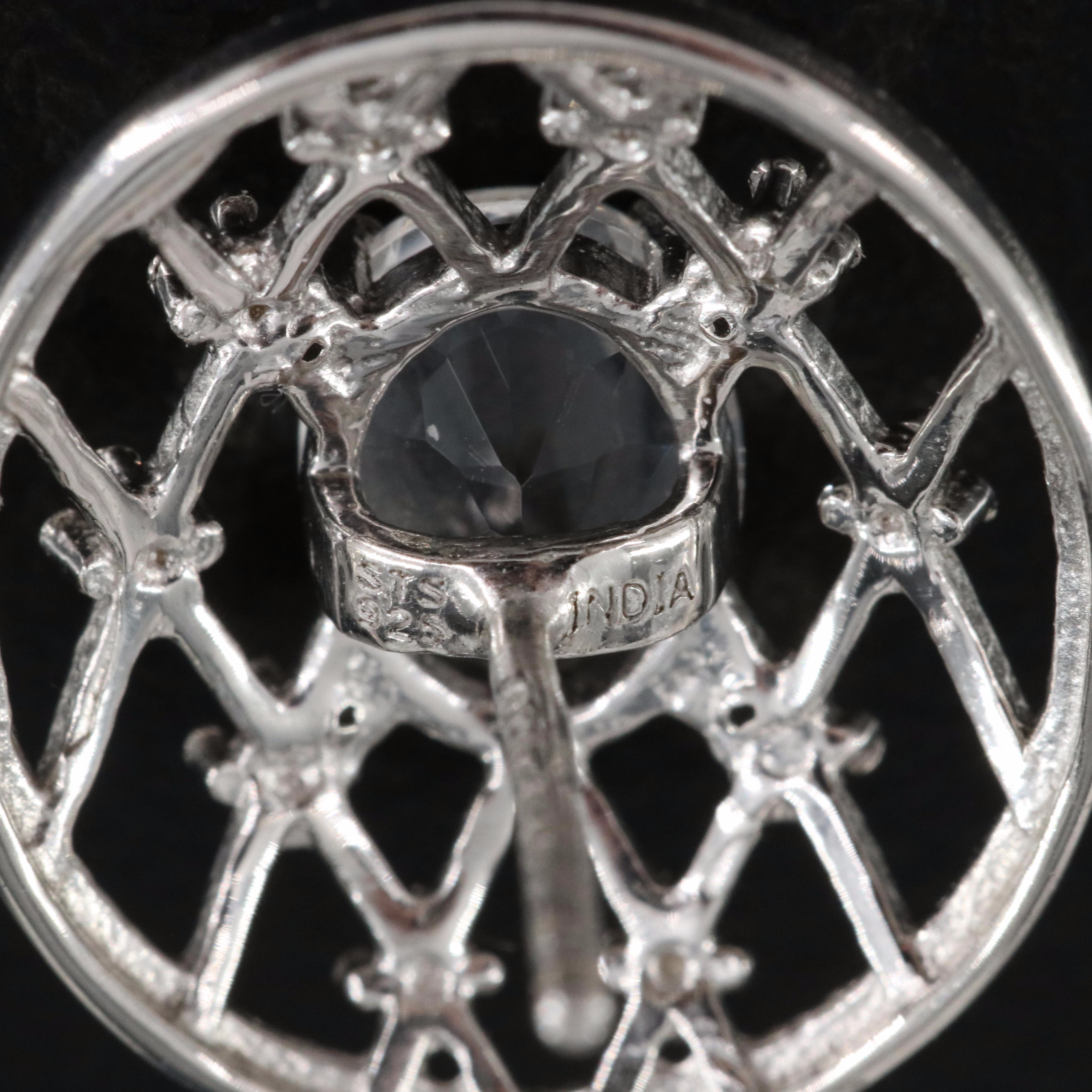 Sterling Petalite Lattice Earrings