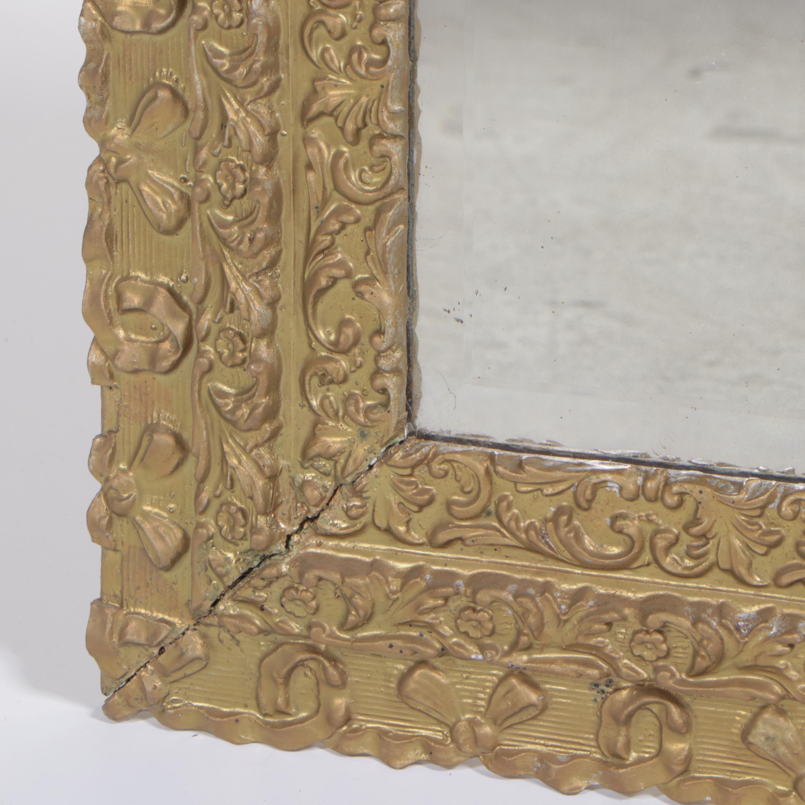 Late Victorian Giltwood and Composition Overmantel Mirror