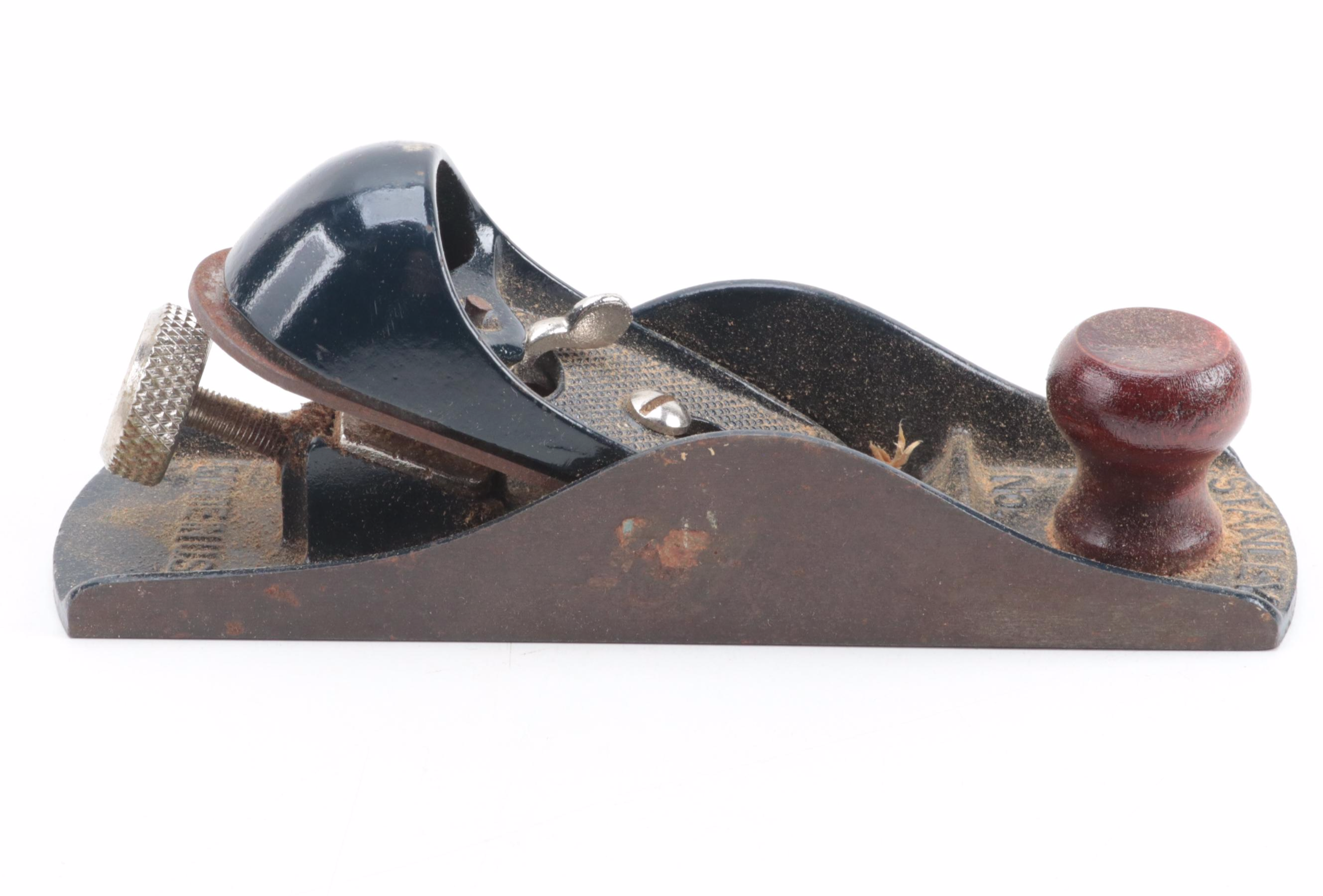 Brace Drill, Hand Drills, Stanley Block Plane With Wooden Clamp, More