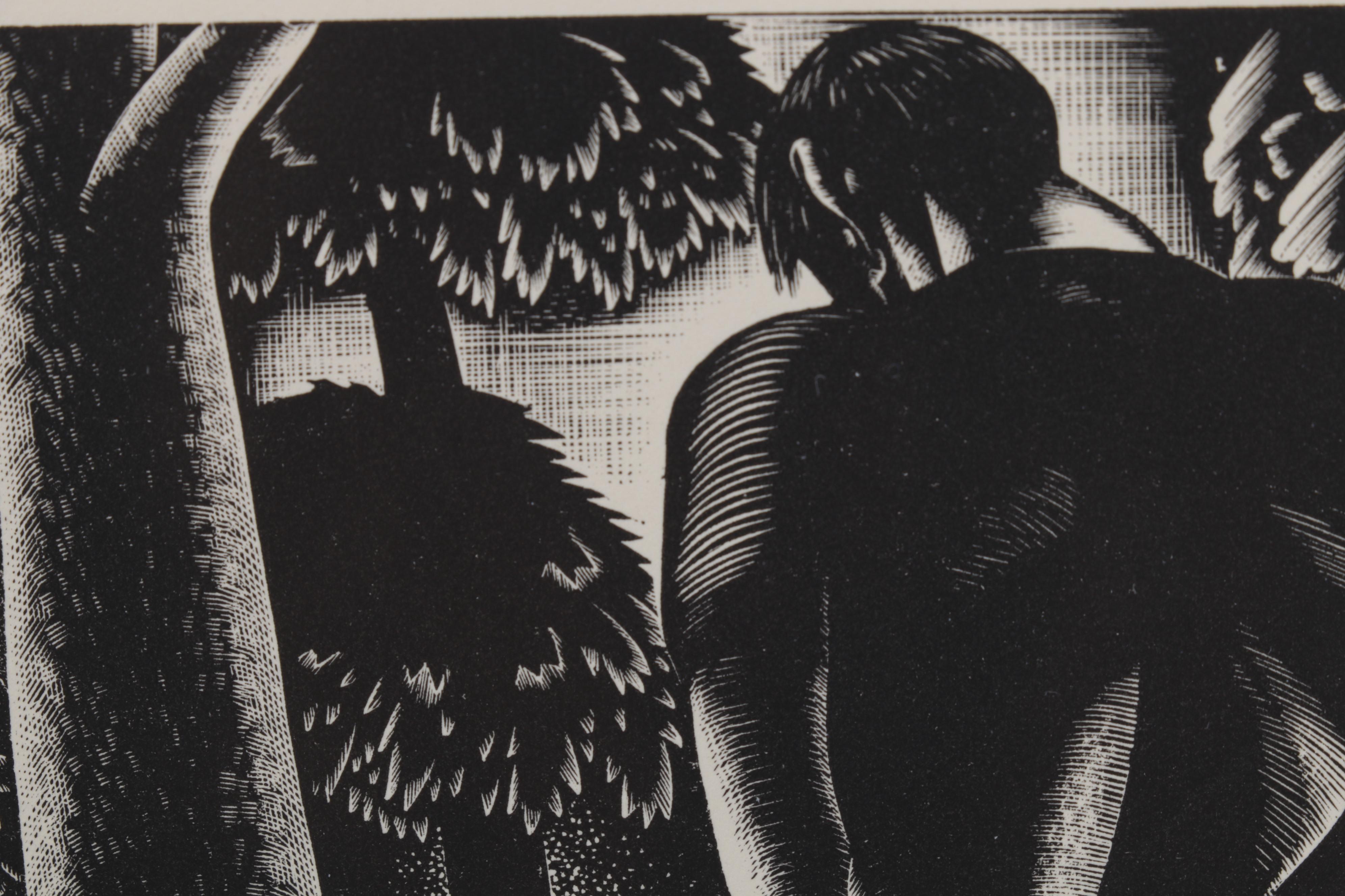 Lynd Ward Art Deco Woodcut From "Wild Pilgrimage," 1932