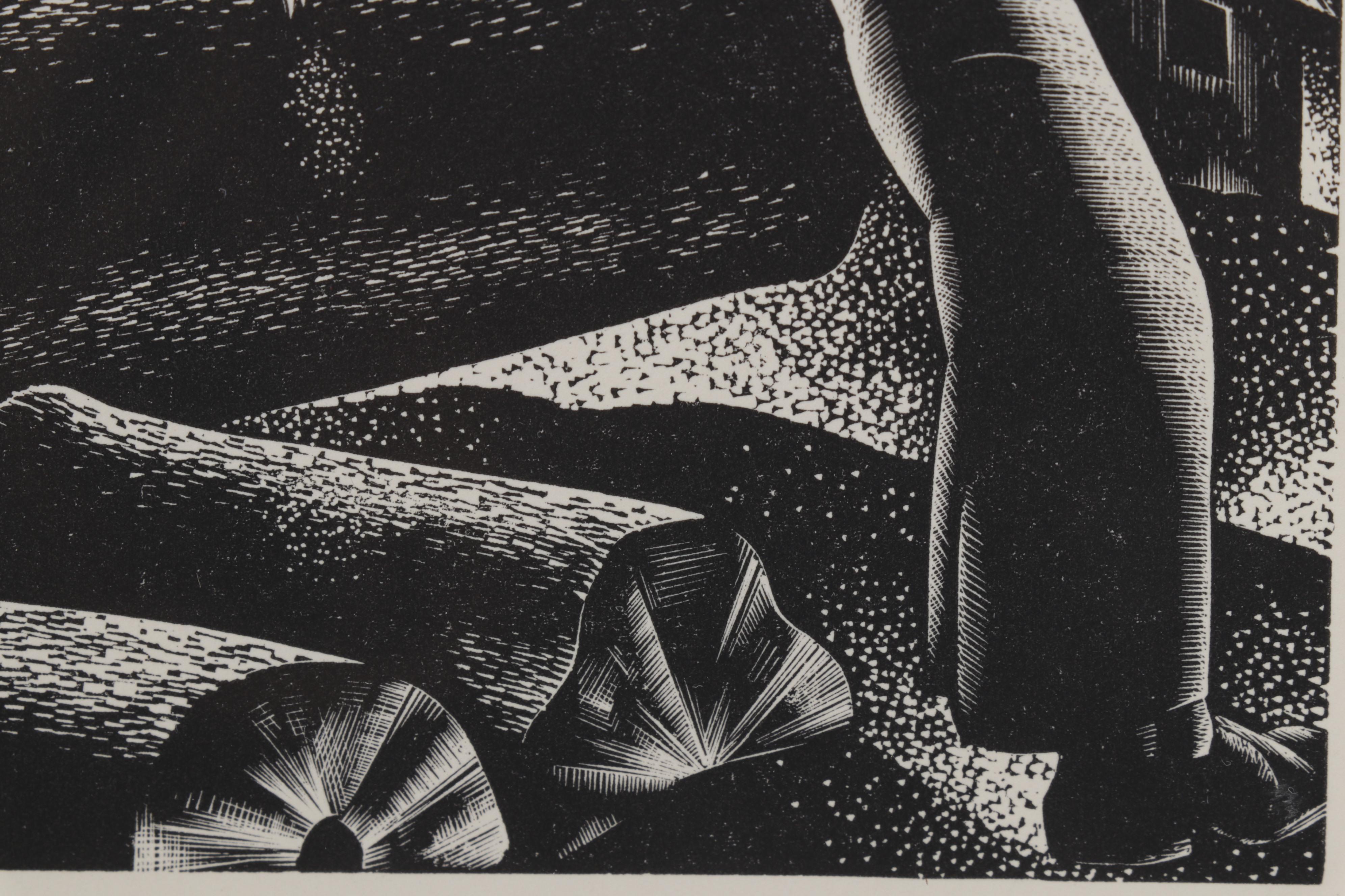 Lynd Ward Art Deco Woodcut From "Wild Pilgrimage," 1932