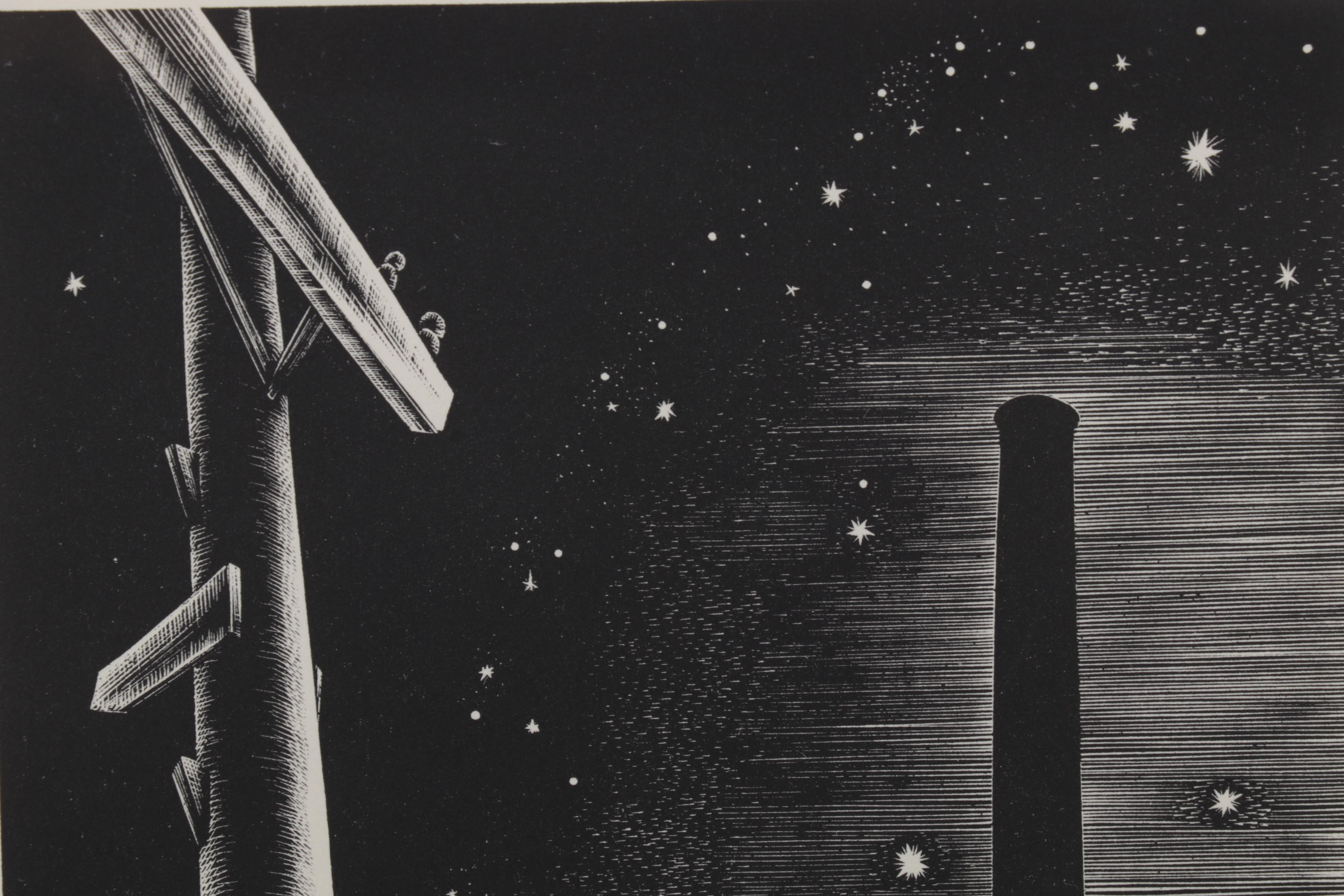 Lynd Ward Art Deco Woodcut From "Wild Pilgrimage," 1932