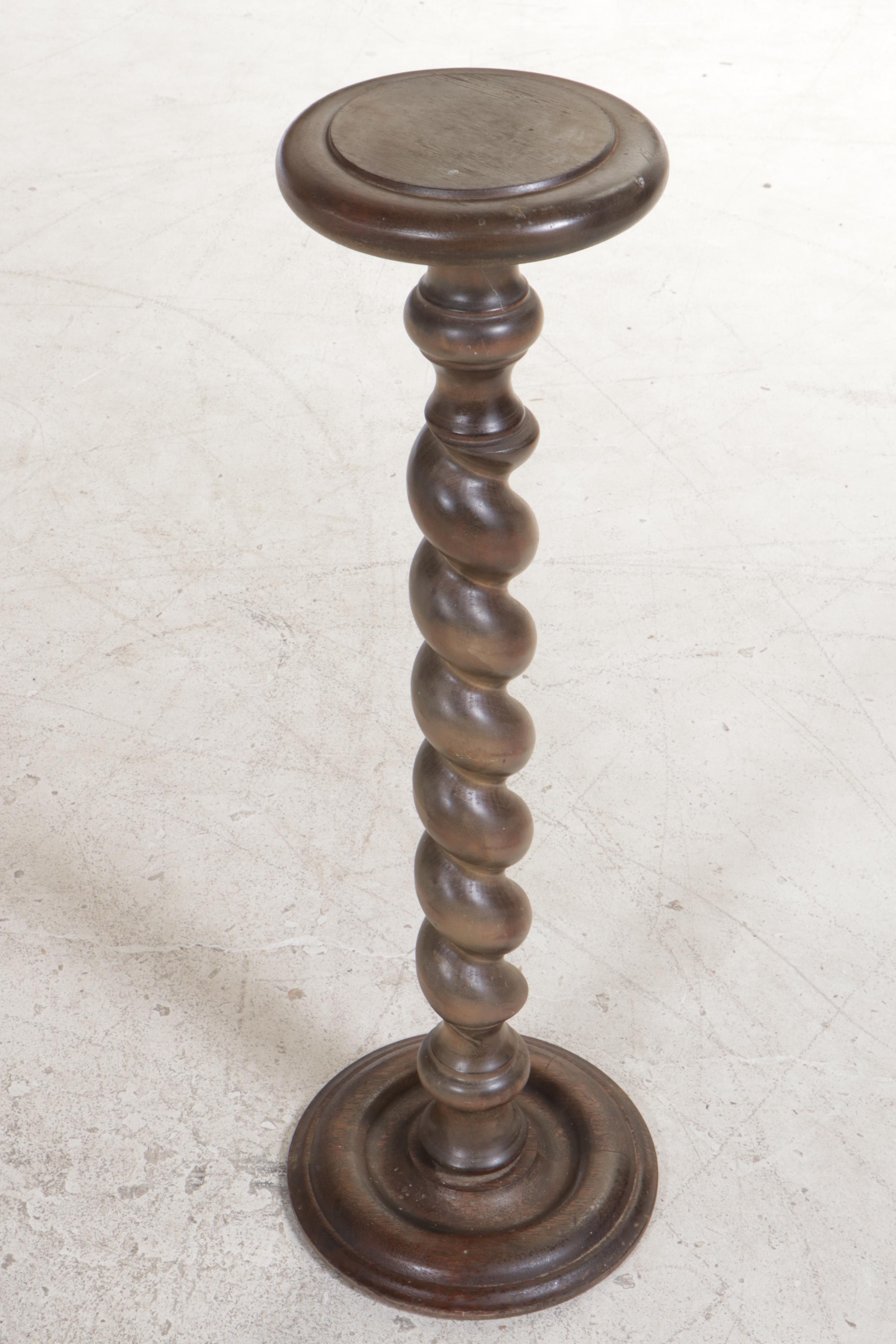 Neoclassical Style "Barley Twist" Pedestal, 20th Century