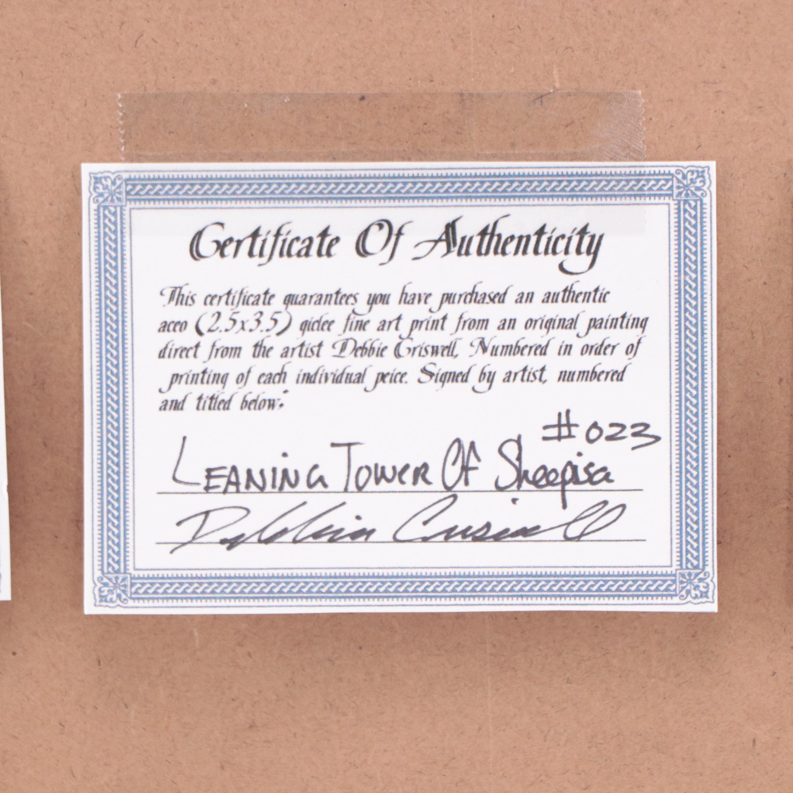 Debbie Criswell Folk Art Giclées of Sheep, 21st Century