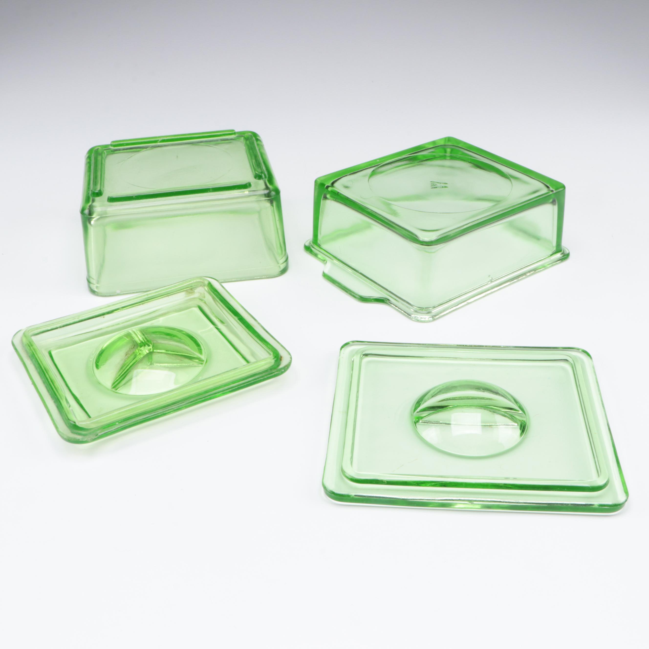 Hazel Atlas and Other Refrigerator Dishes and Other Glass Tableware