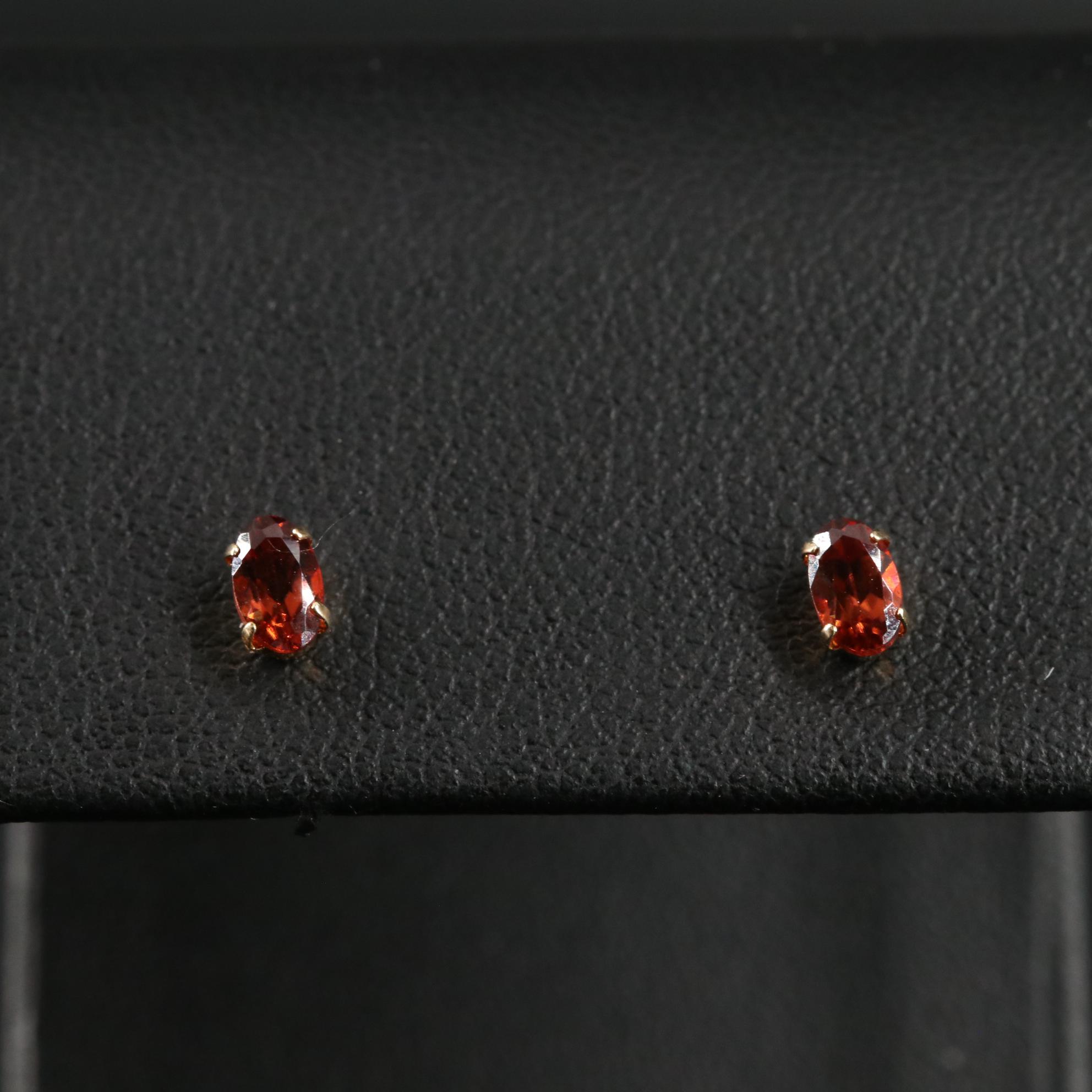 18K Mocha Zircon Stud Earrings