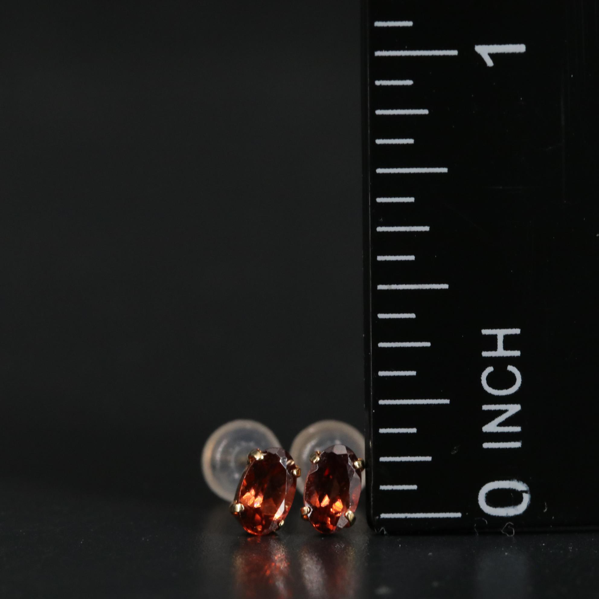 18K Mocha Zircon Stud Earrings