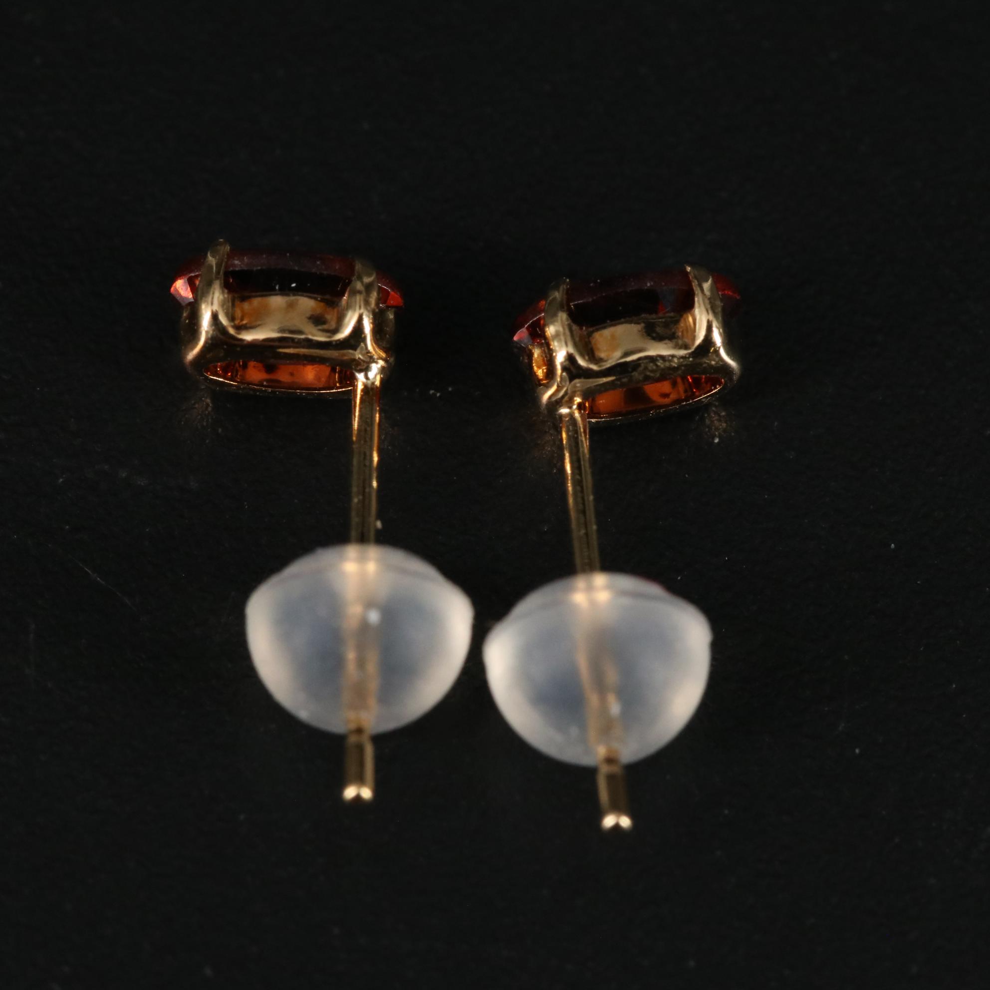 18K Mocha Zircon Stud Earrings