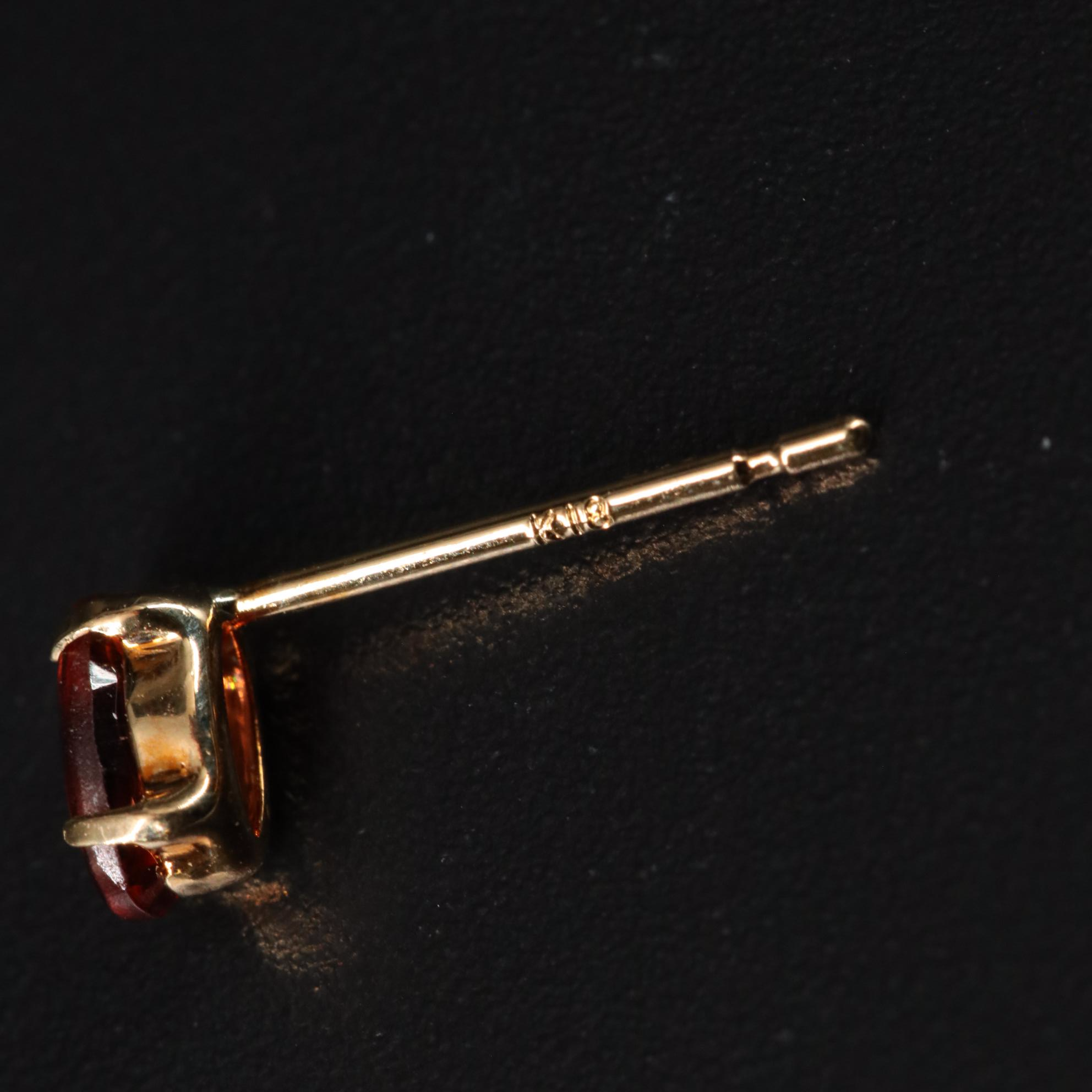 18K Mocha Zircon Stud Earrings