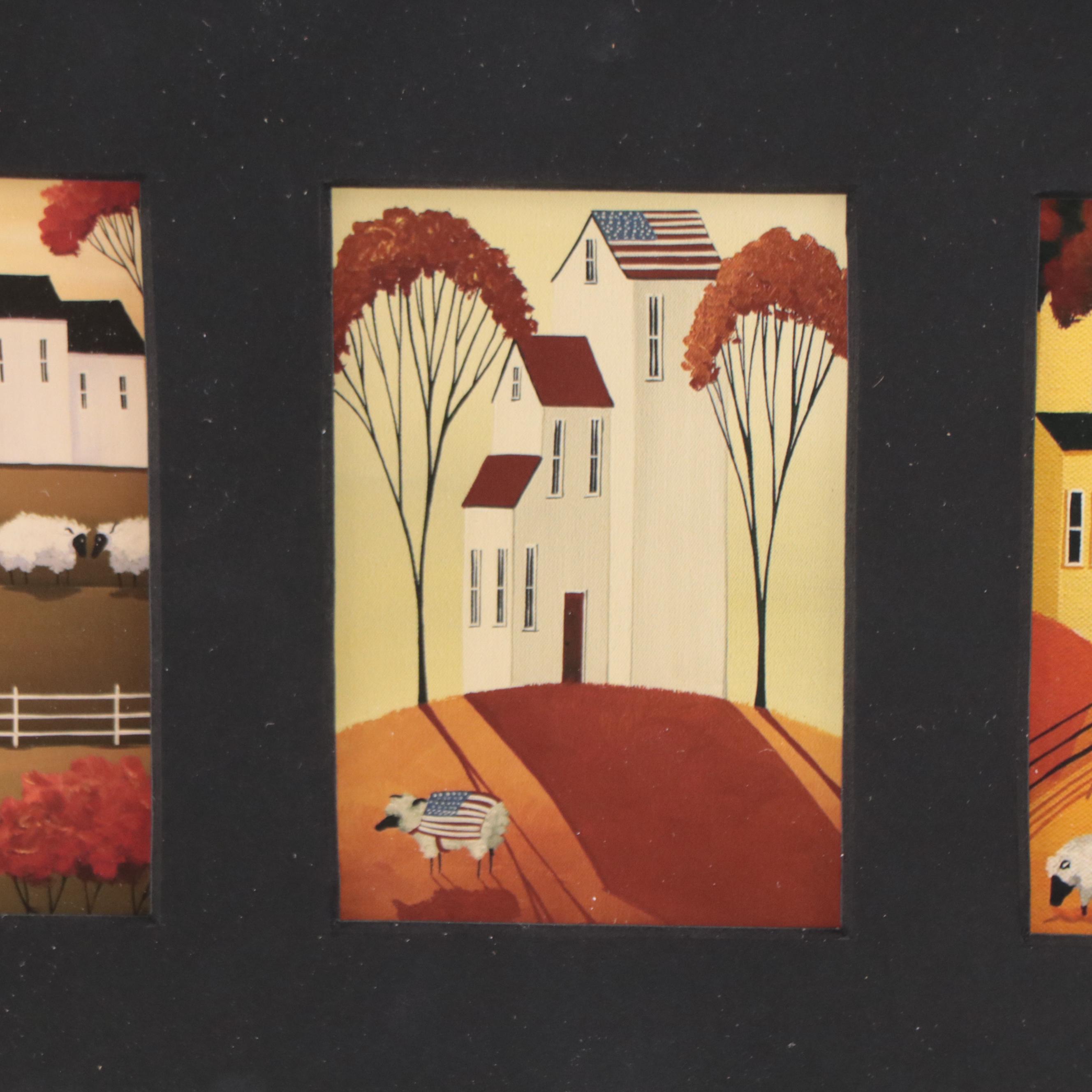 Debbie Criswell Folk Art Giclées of Sheep, 21st Century