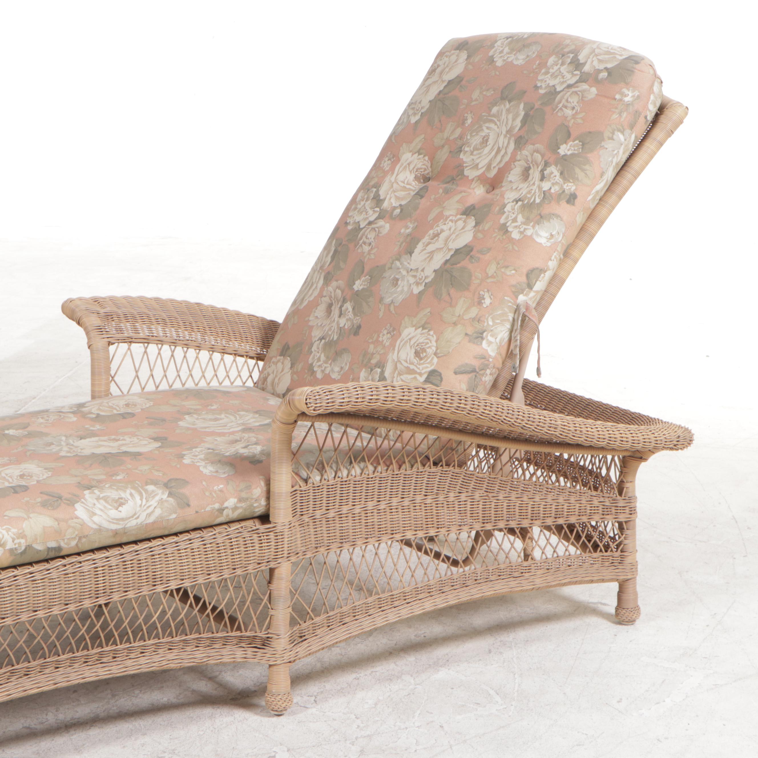 Resin Wicker Patio Chaise Lounge