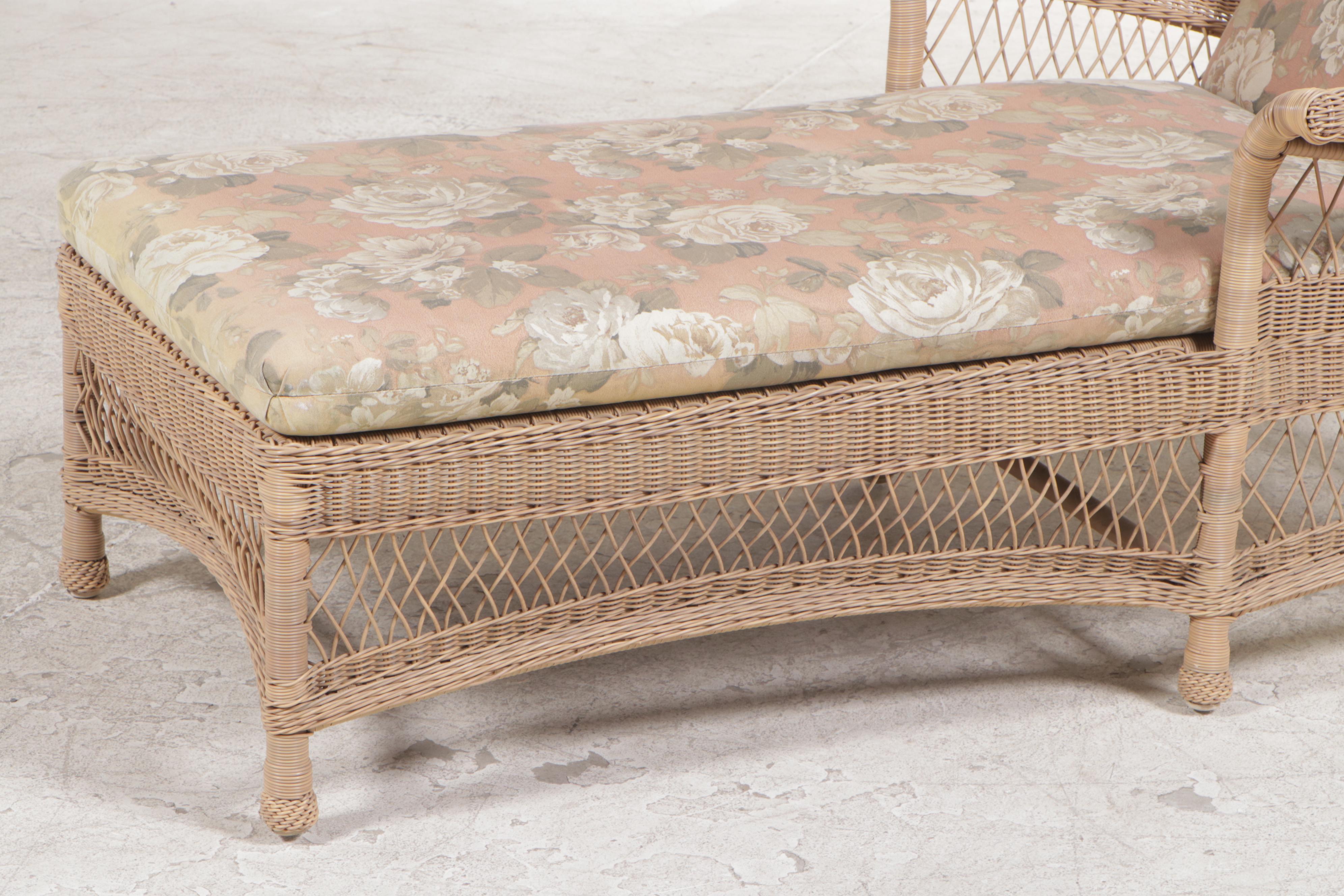 Resin Wicker Patio Chaise Lounge