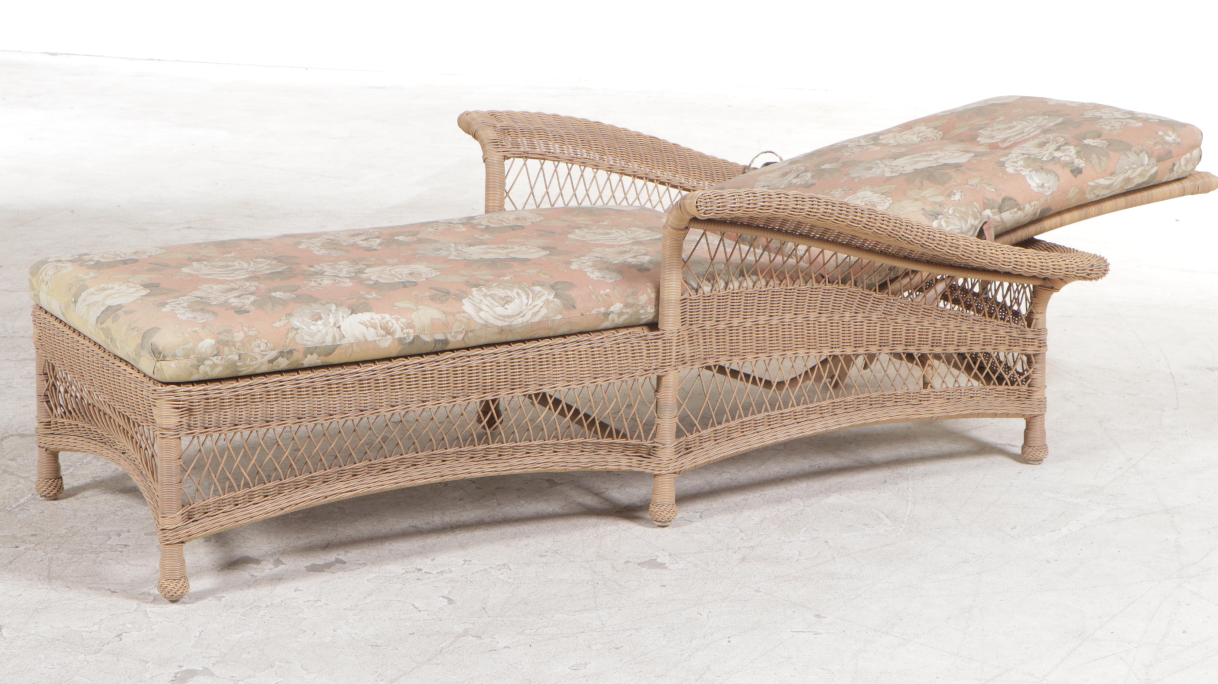 Resin Wicker Patio Chaise Lounge