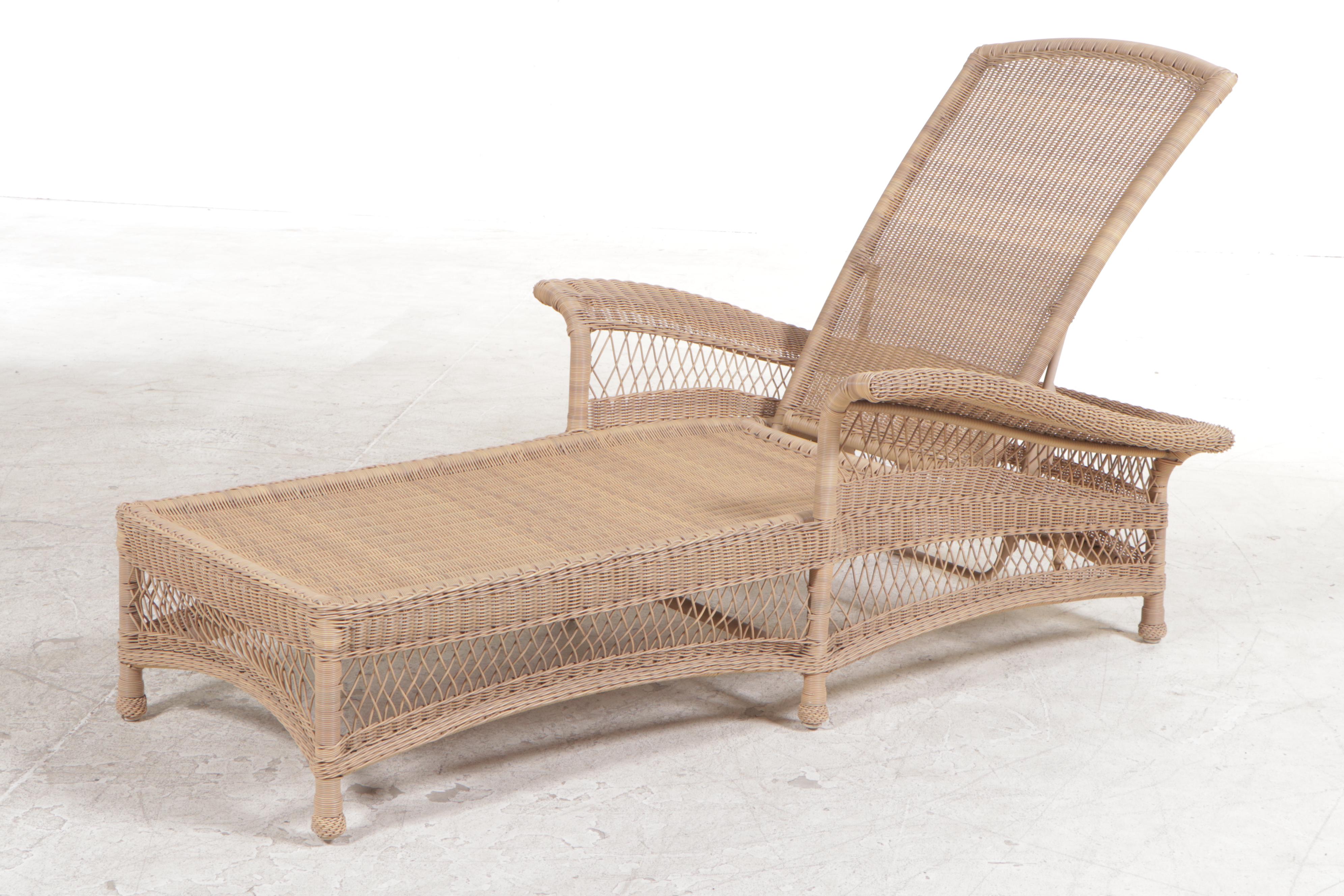 Resin Wicker Patio Chaise Lounge