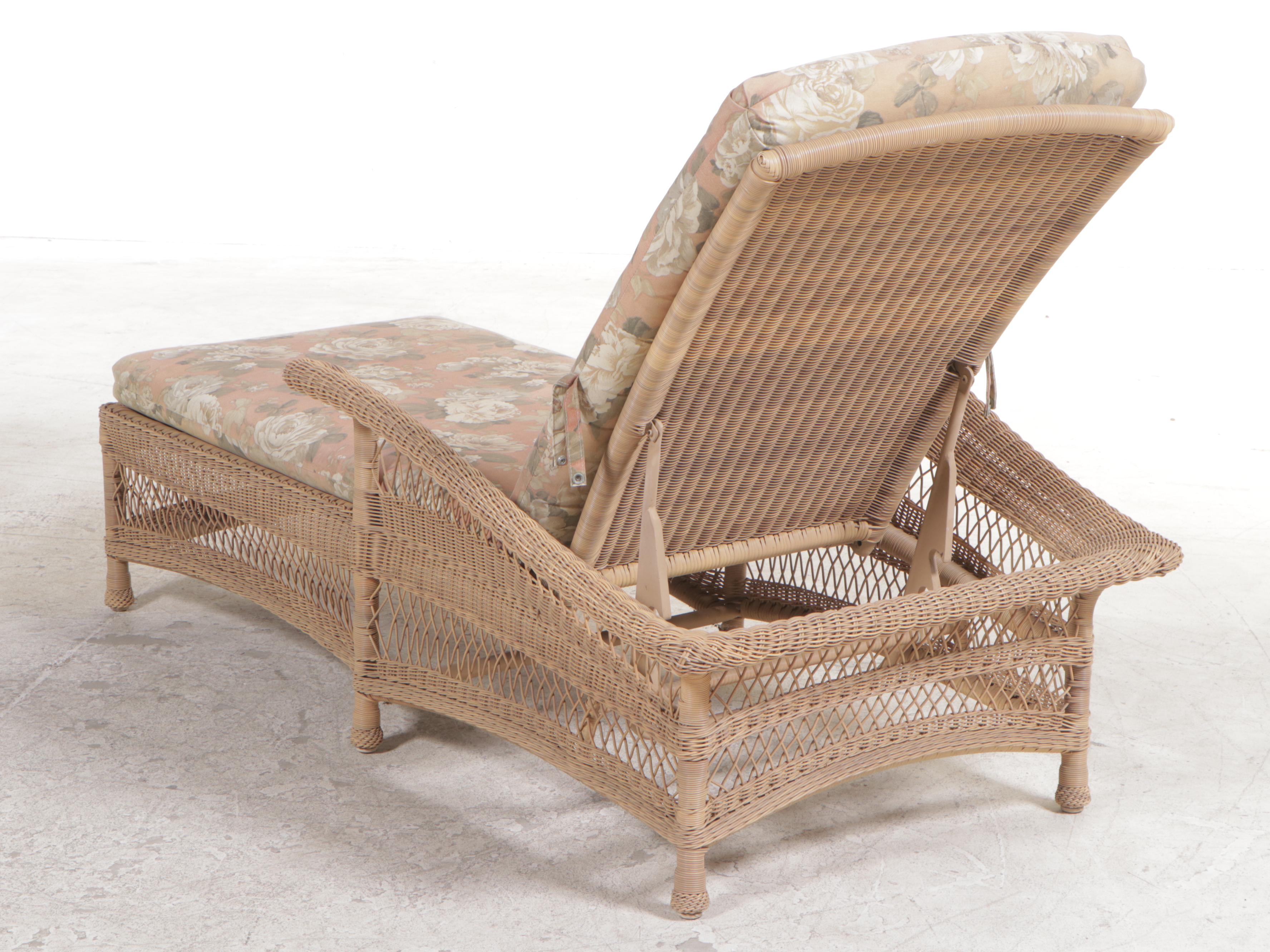 Resin Wicker Patio Chaise Lounge