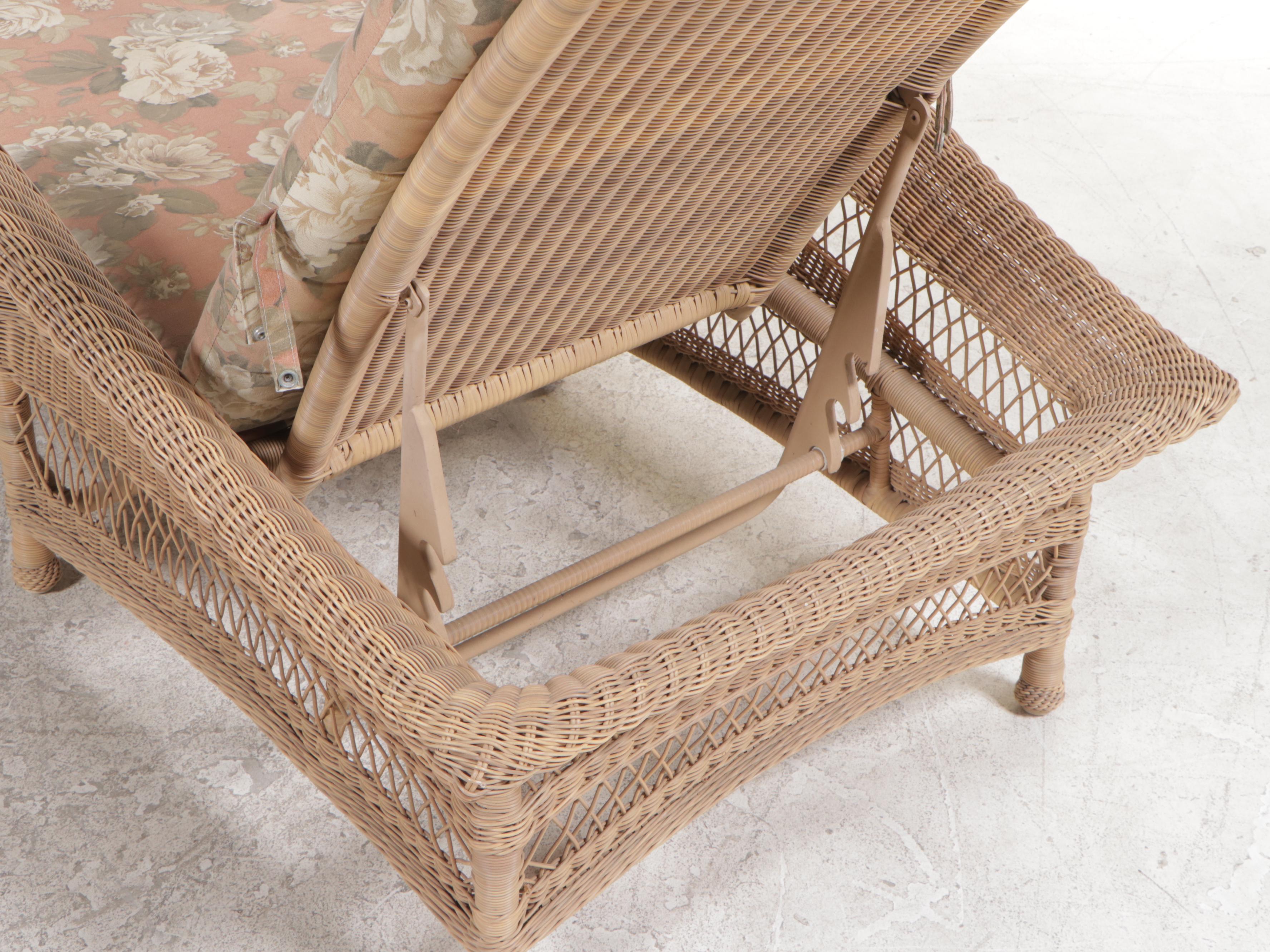 Resin Wicker Patio Chaise Lounge