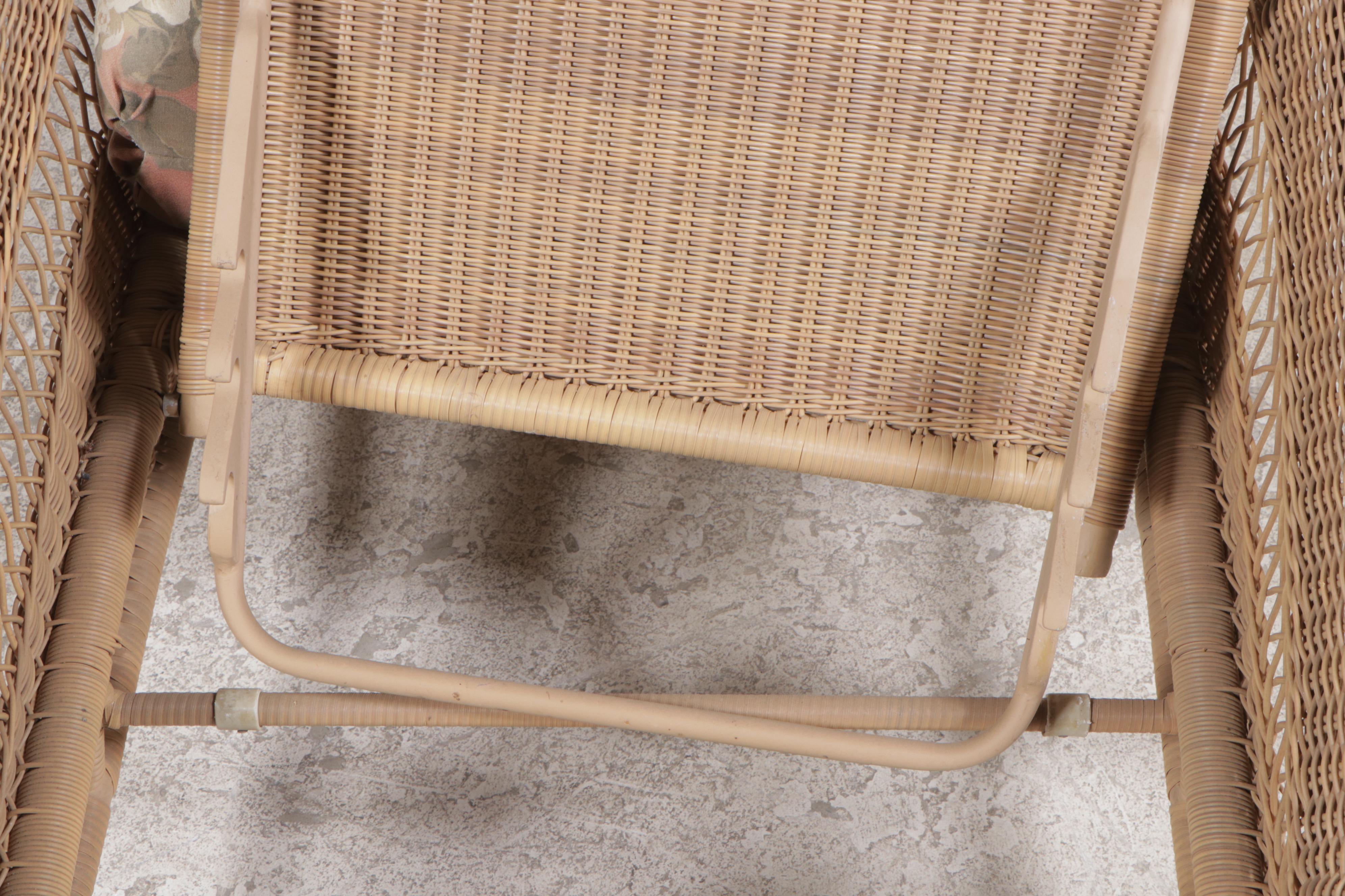 Resin Wicker Patio Chaise Lounge