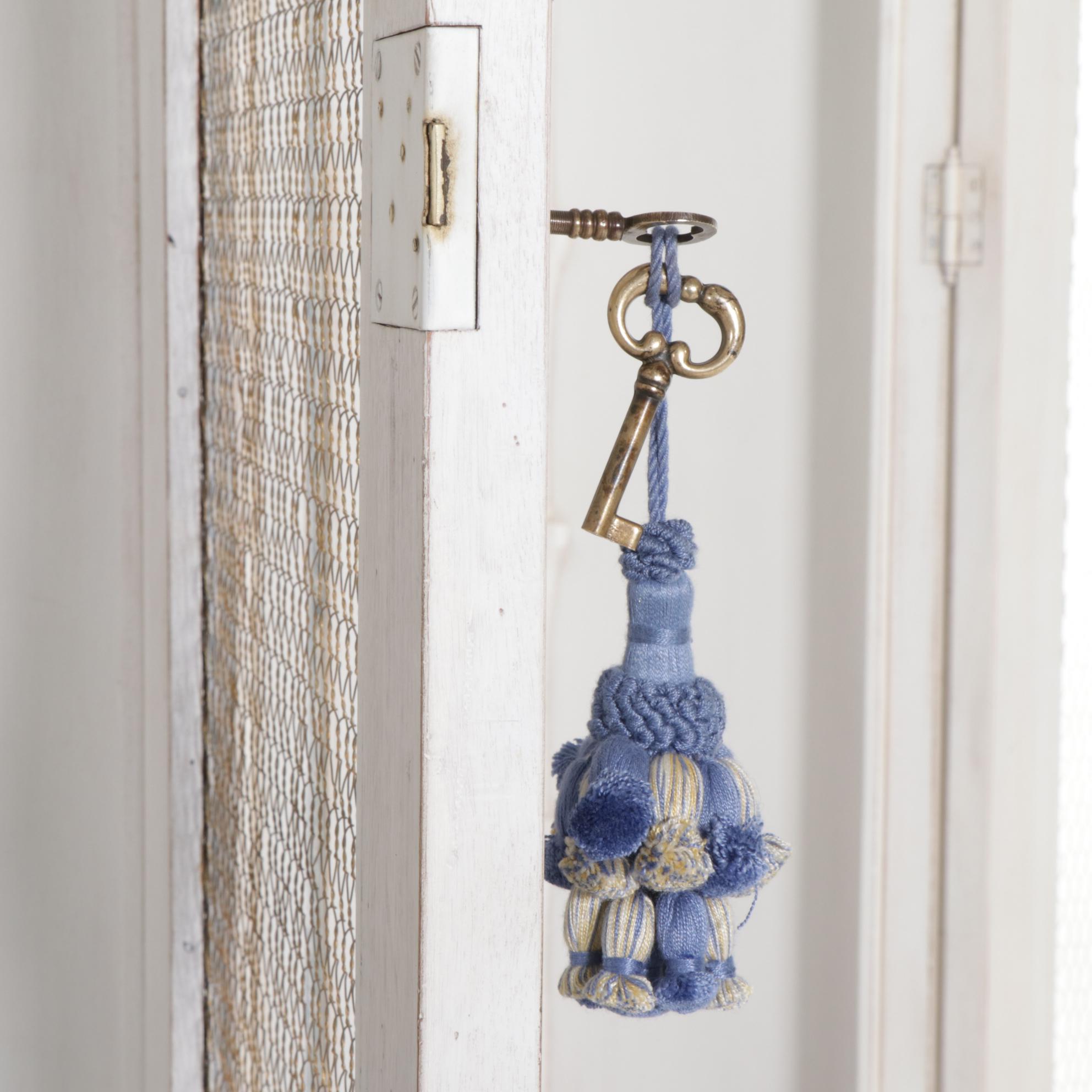 Painted Wood Bookcase Cabinet, 21st Century