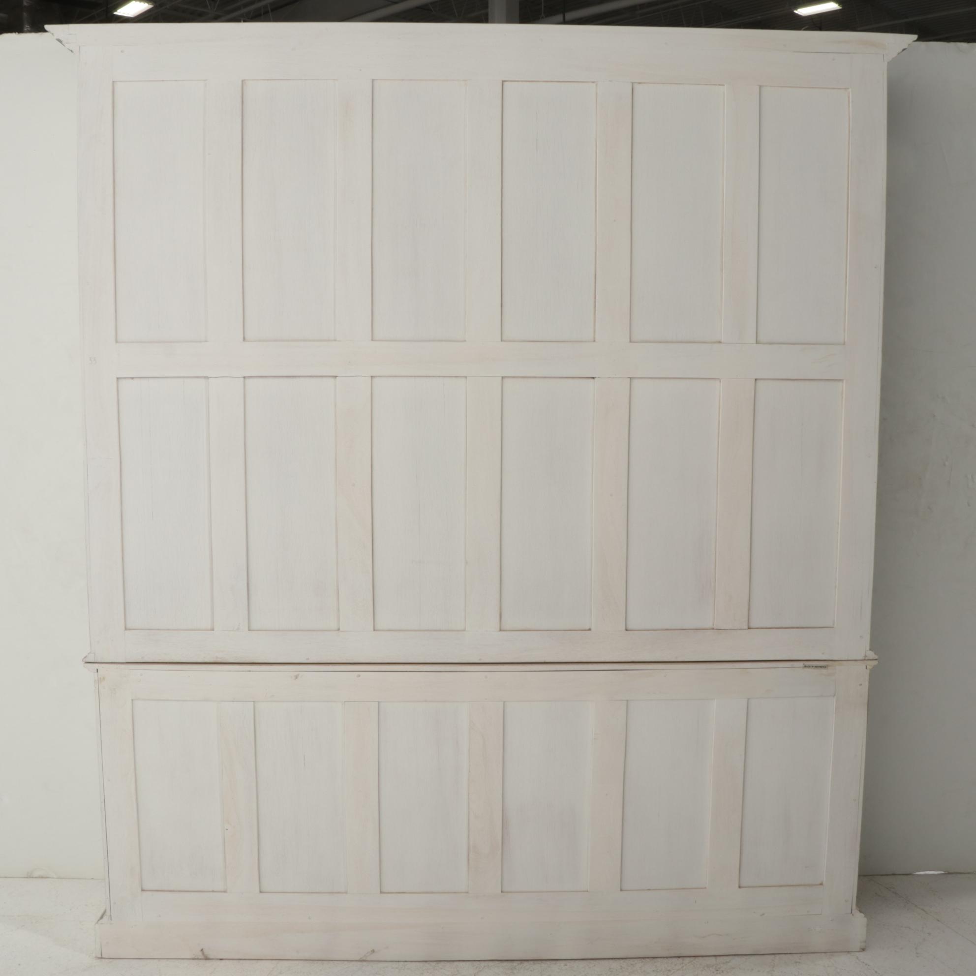 Painted Wood Bookcase Cabinet, 21st Century