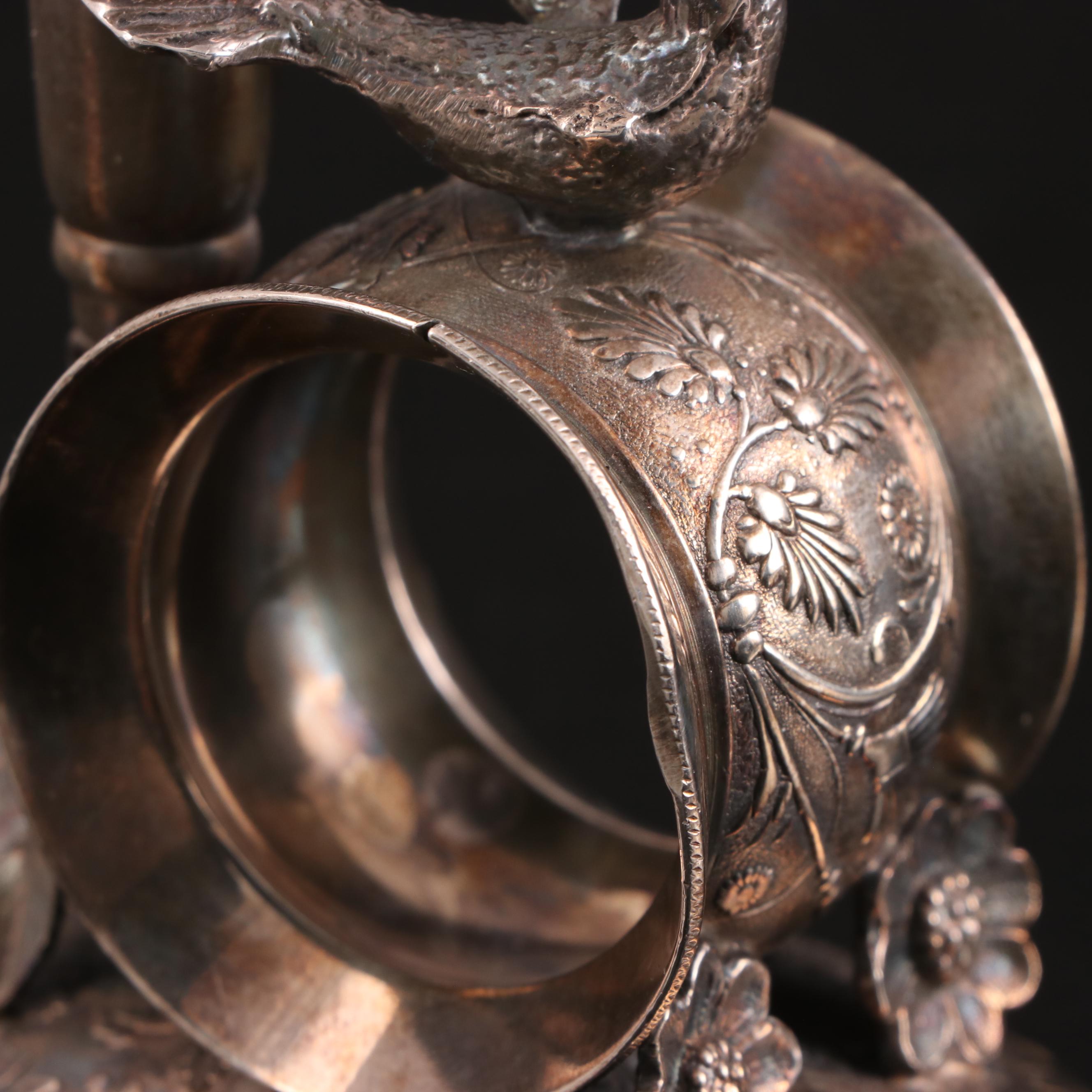 Derby Silver Co. with Smith & Co. and Other Silver Plate Napkin Rings