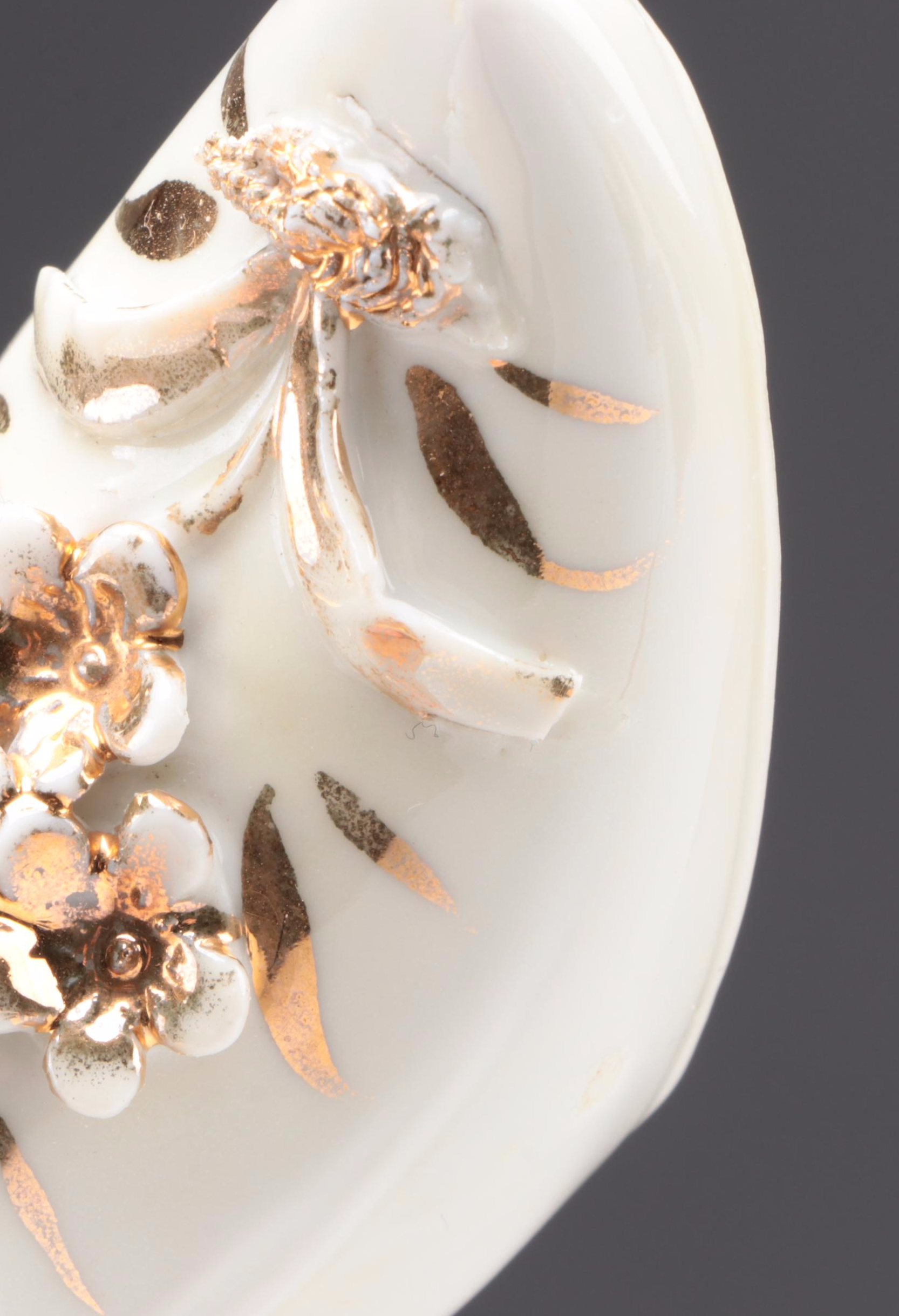 Fenton Hobnail Blue with Other Glass and Porcelain Shoe Figurines