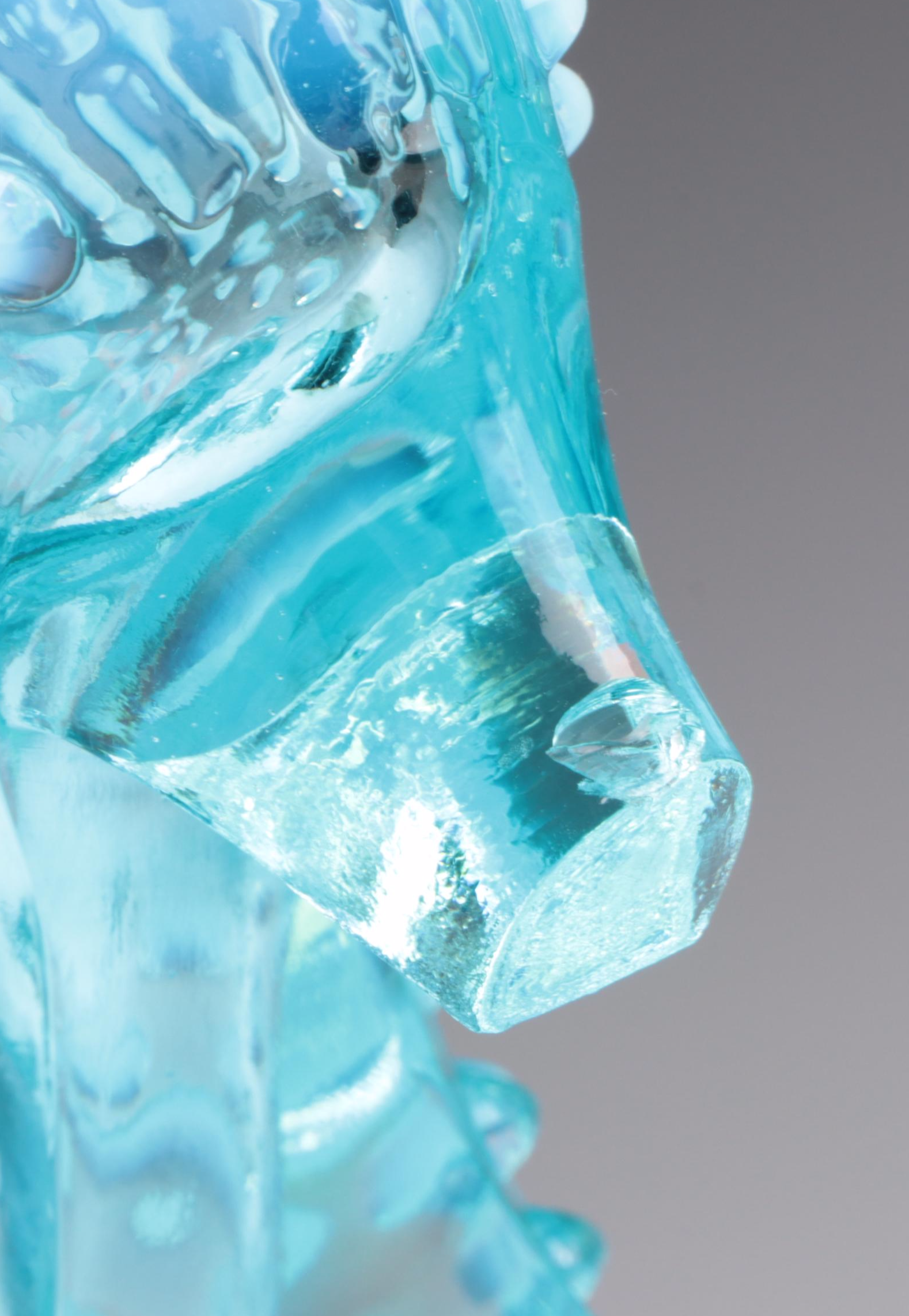 Fenton Hobnail Blue with Other Glass and Porcelain Shoe Figurines