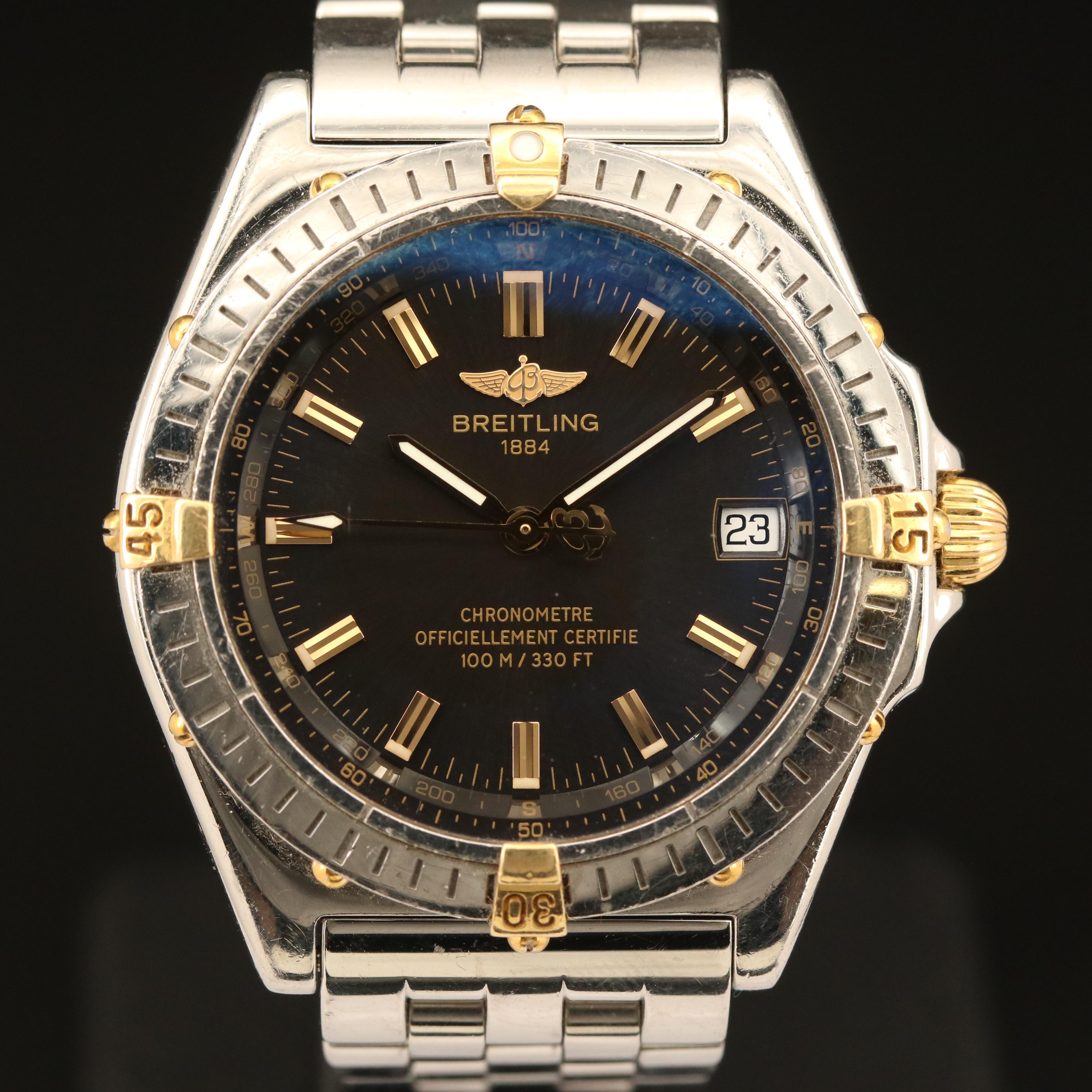Breitling 18K and Stainless Steel Watch