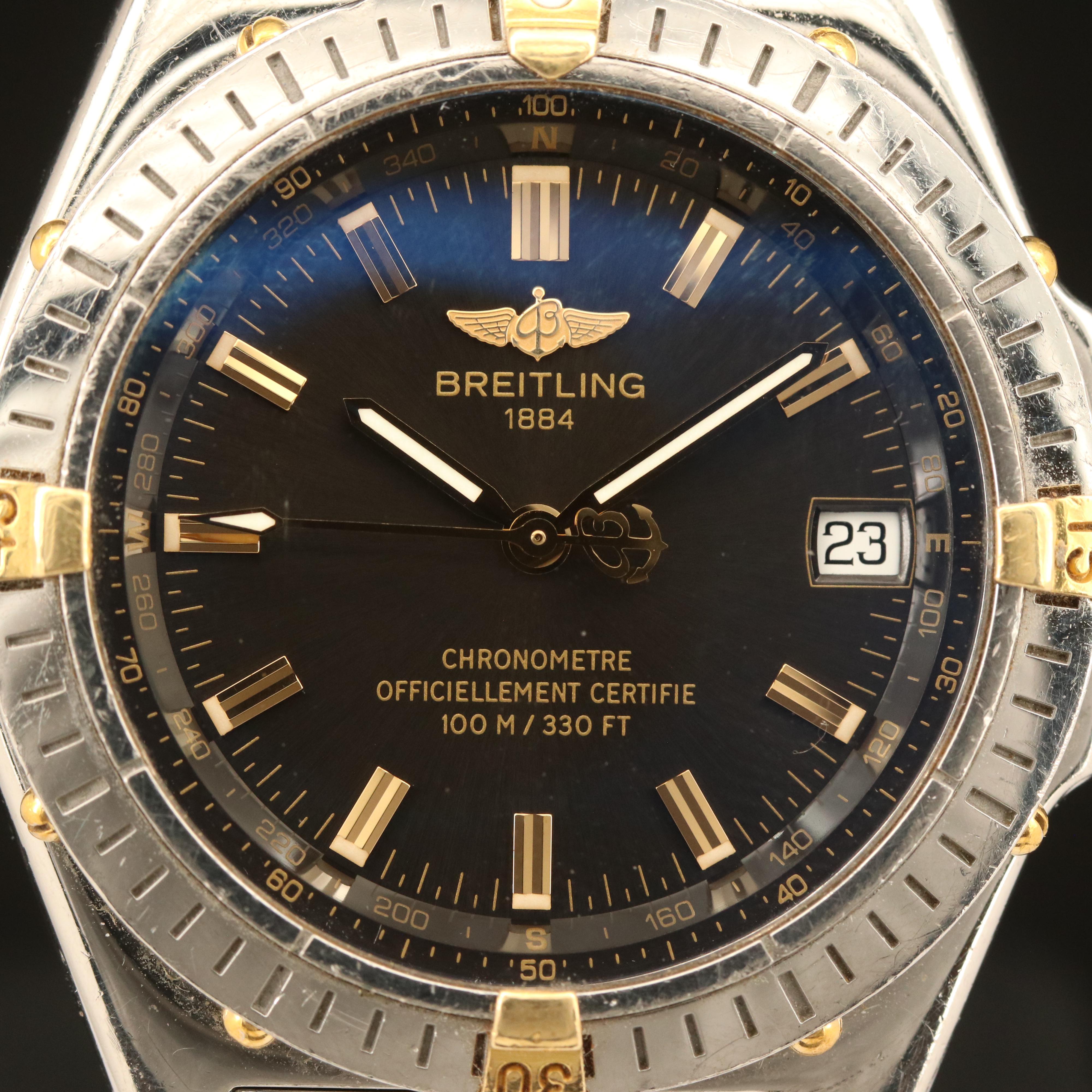 Breitling 18K and Stainless Steel Watch