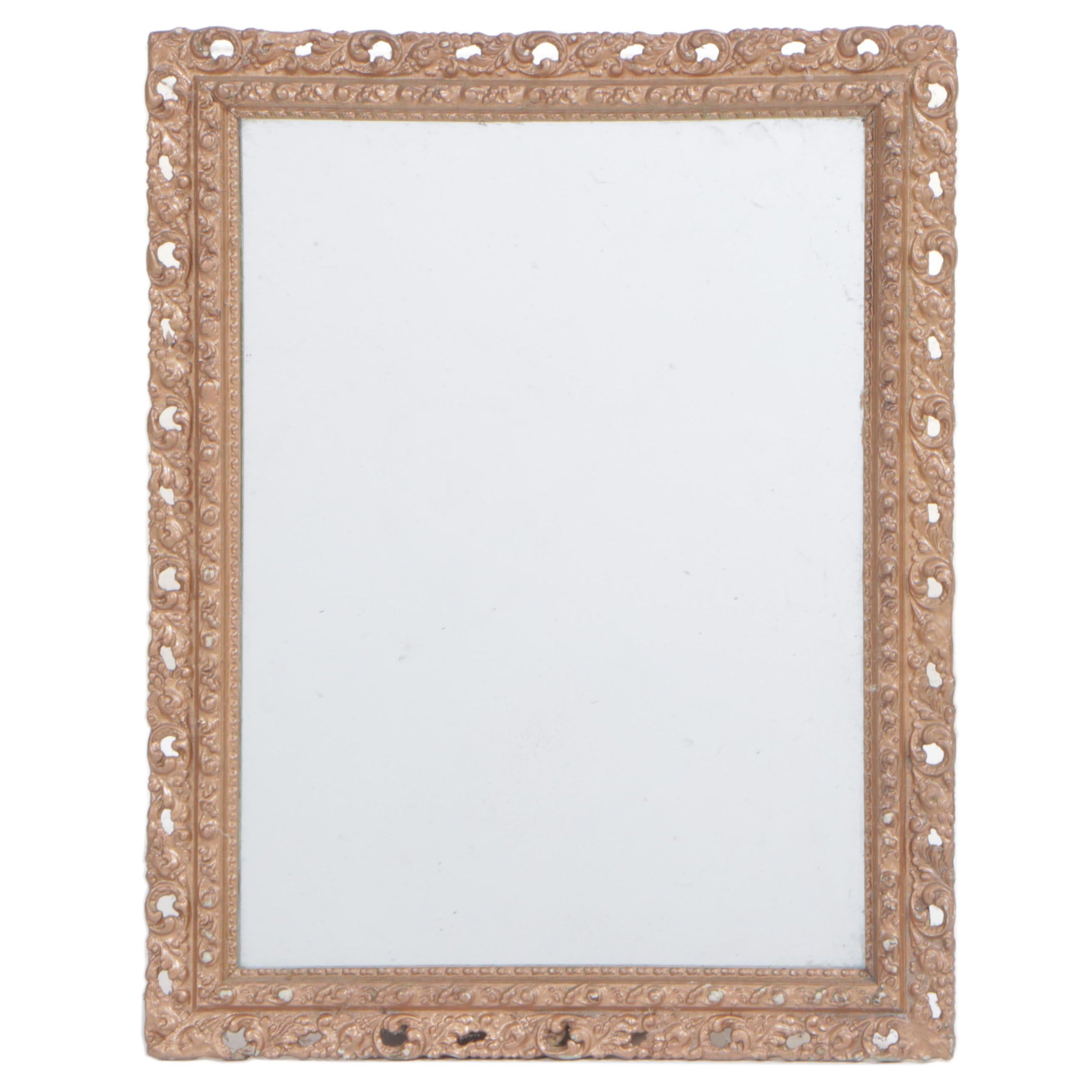 Late Victorian Giltwood and Composition Mirror, Late 19th/Early 20th Century