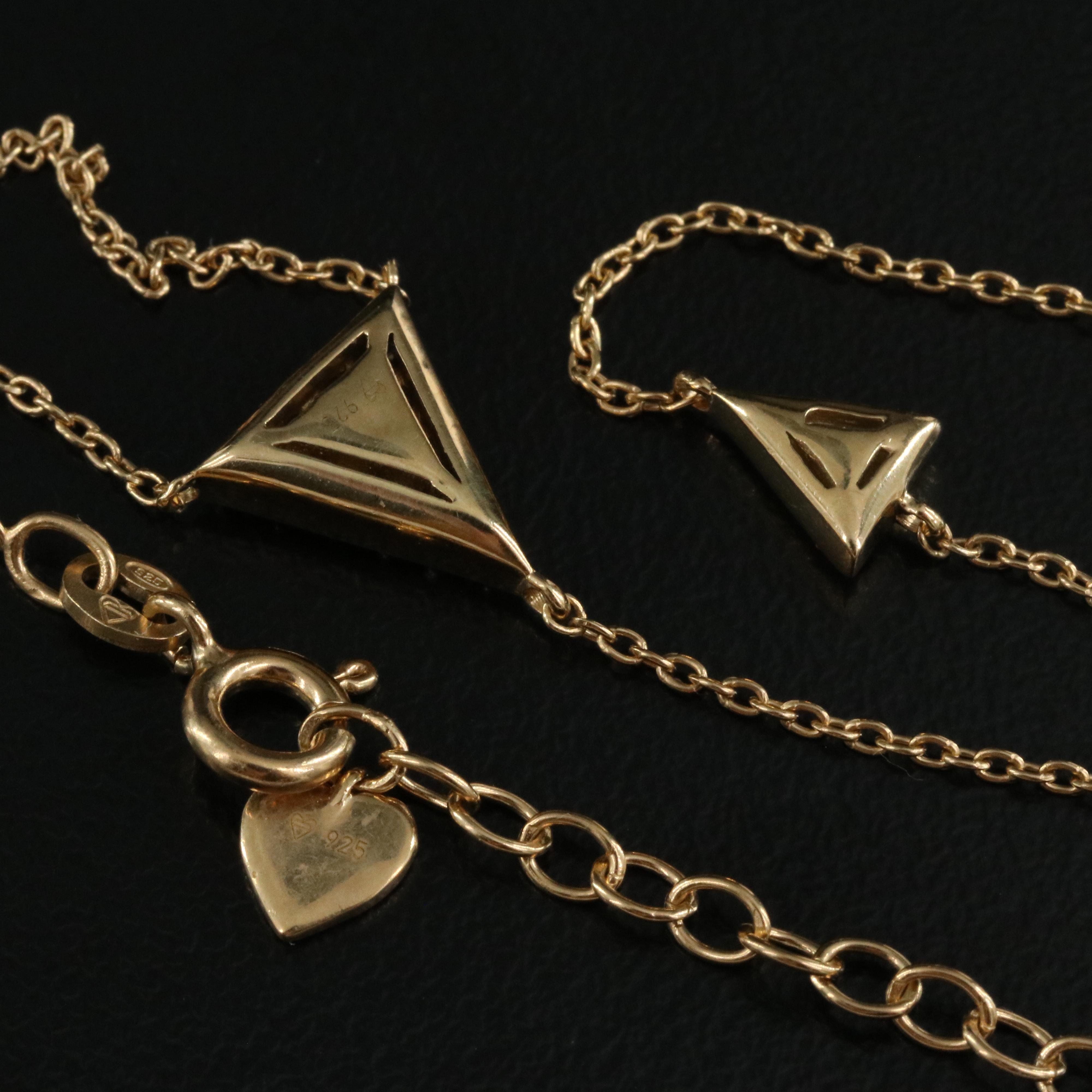 Sterling Diamond Y Necklace