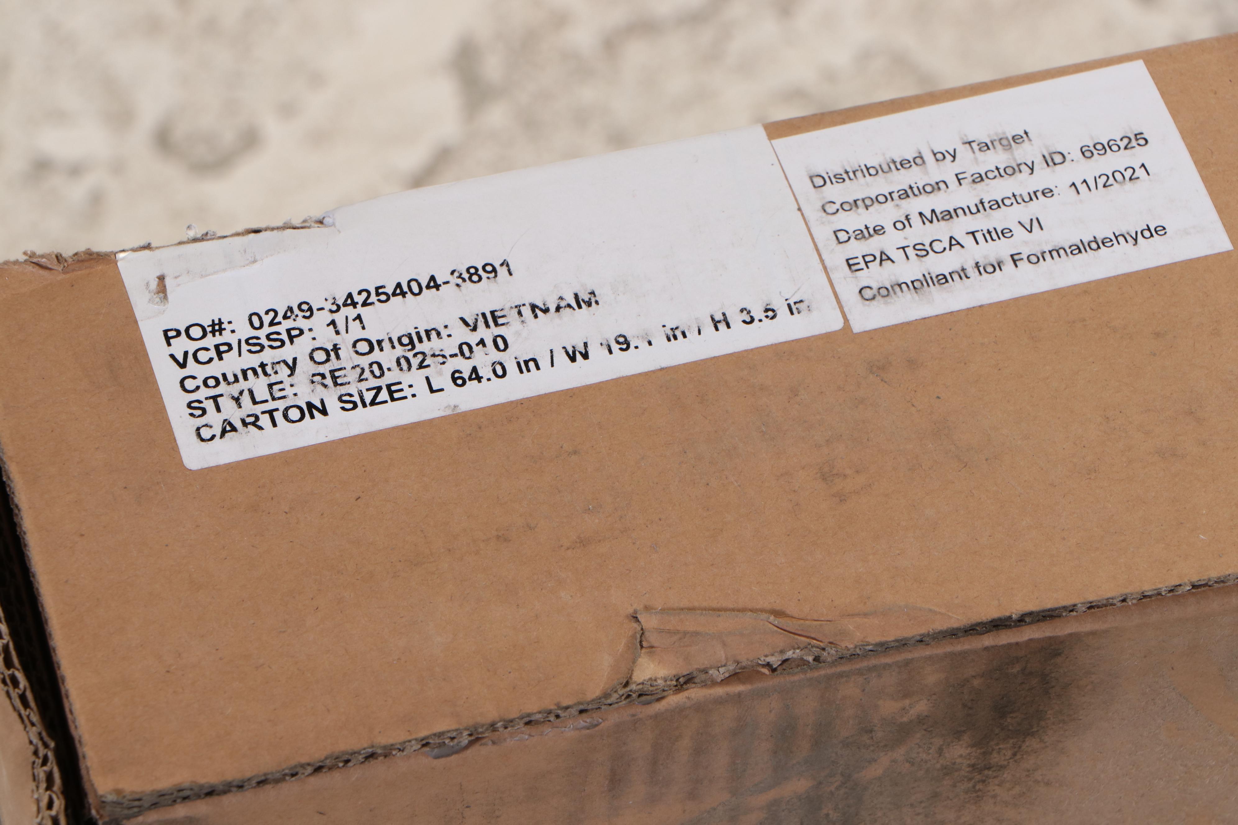 Industrial Style 60" TV Stand in Espresso Finish