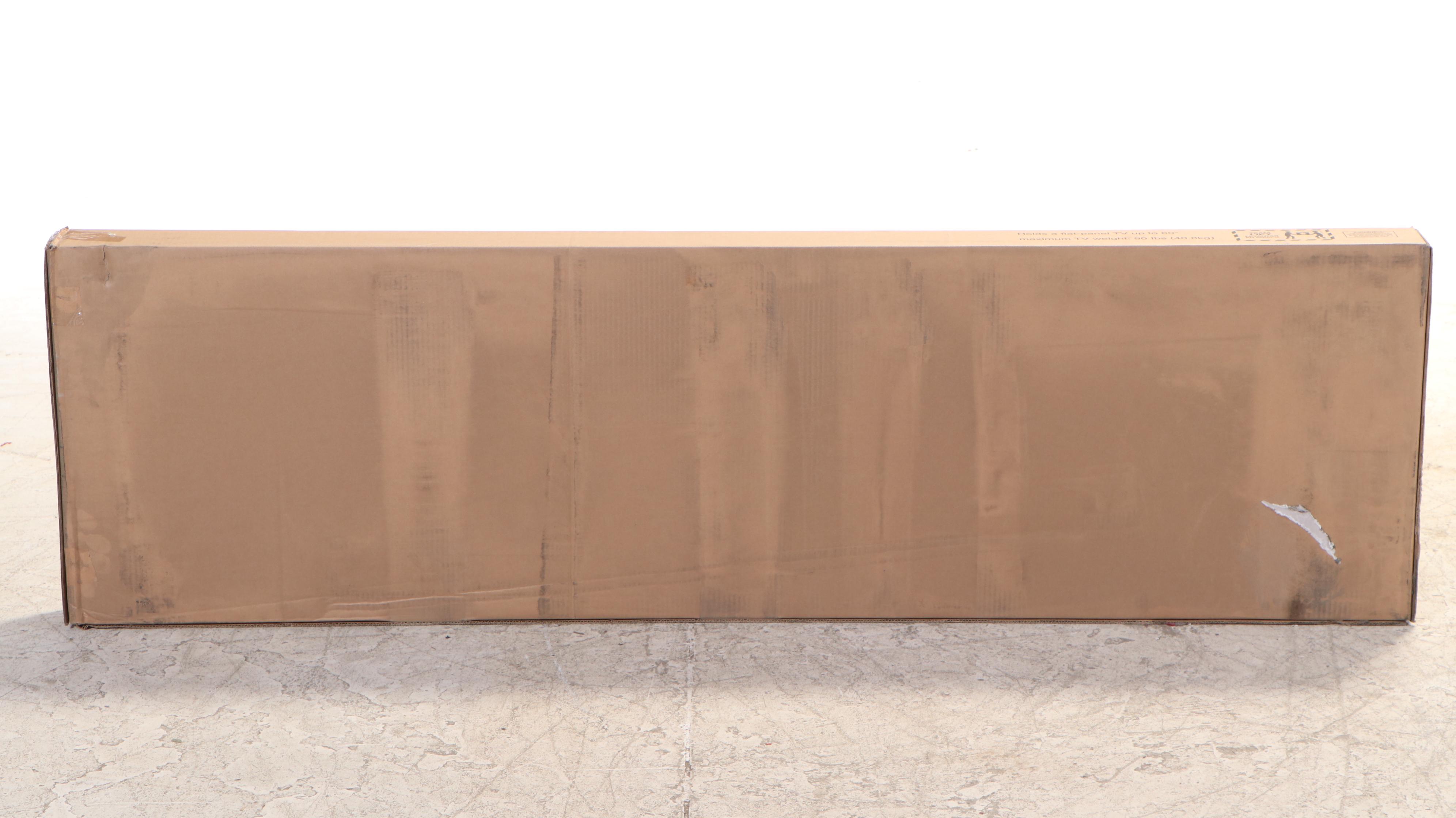 Industrial Style 60" TV Stand in Espresso Finish