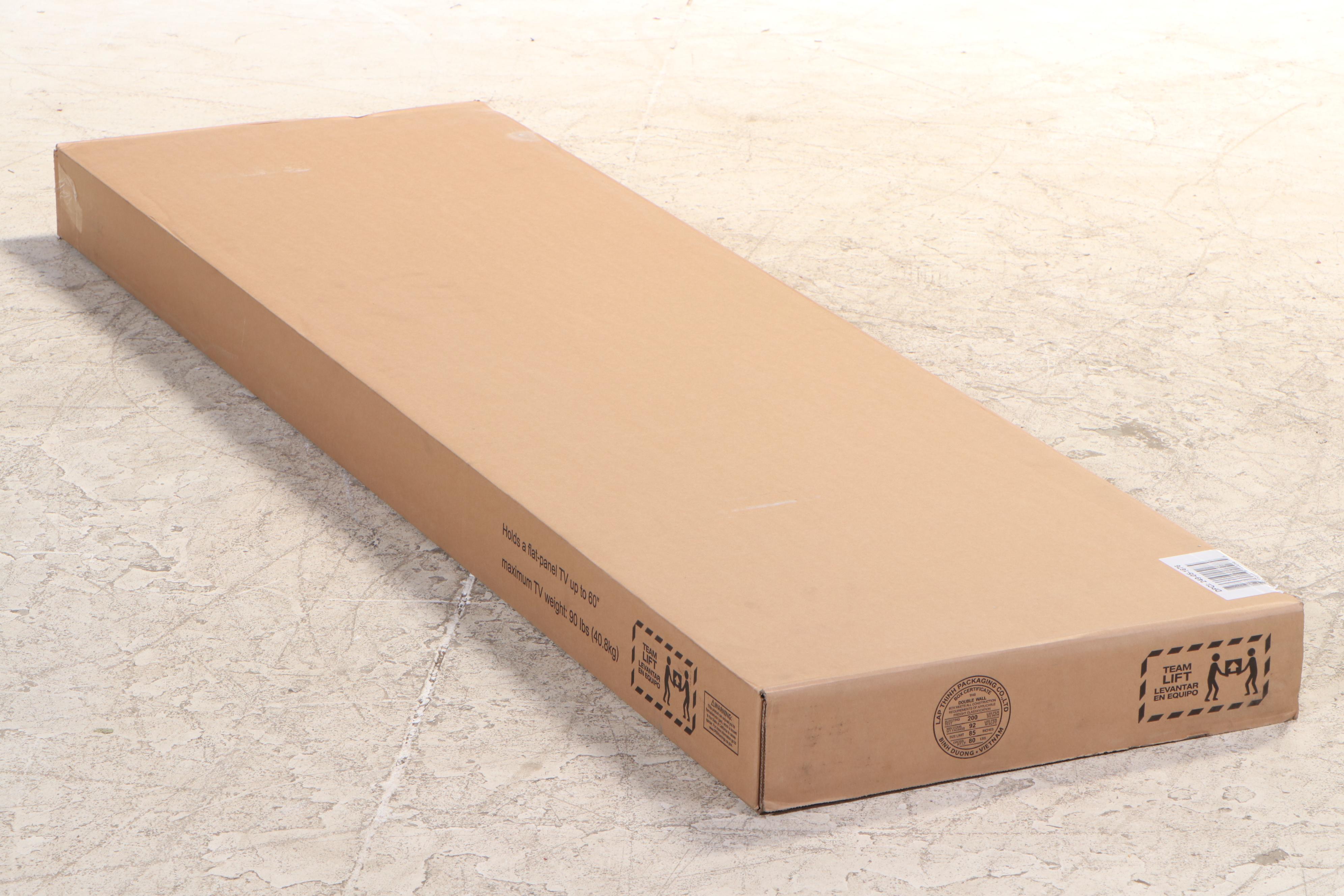 Industrial Style 60" TV Stand in Espresso Finish