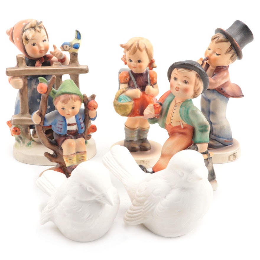 Goebel "Signs of Spring" and Other Hummel Porcelain Figurines