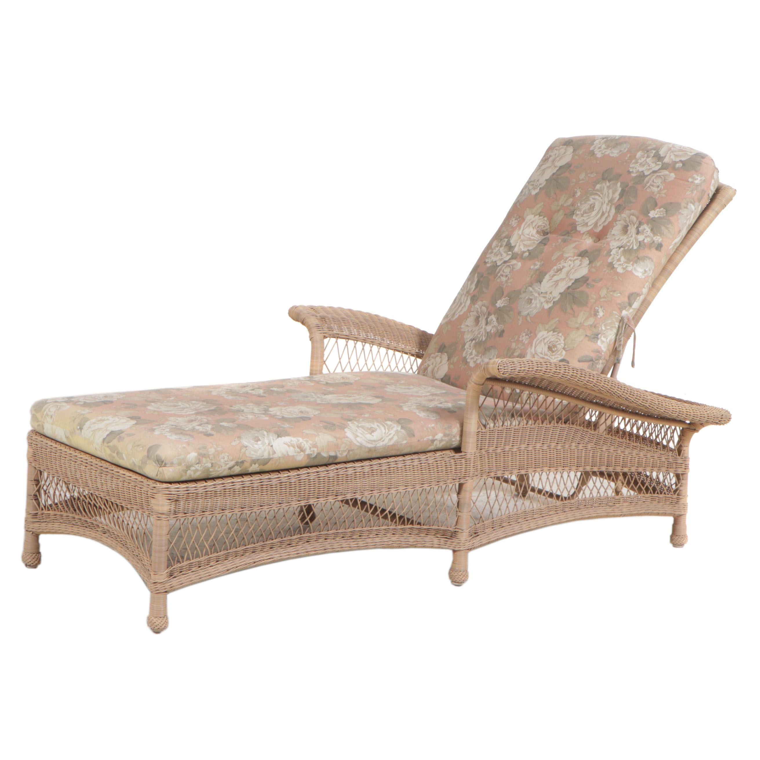 Resin Wicker Patio Chaise Lounge