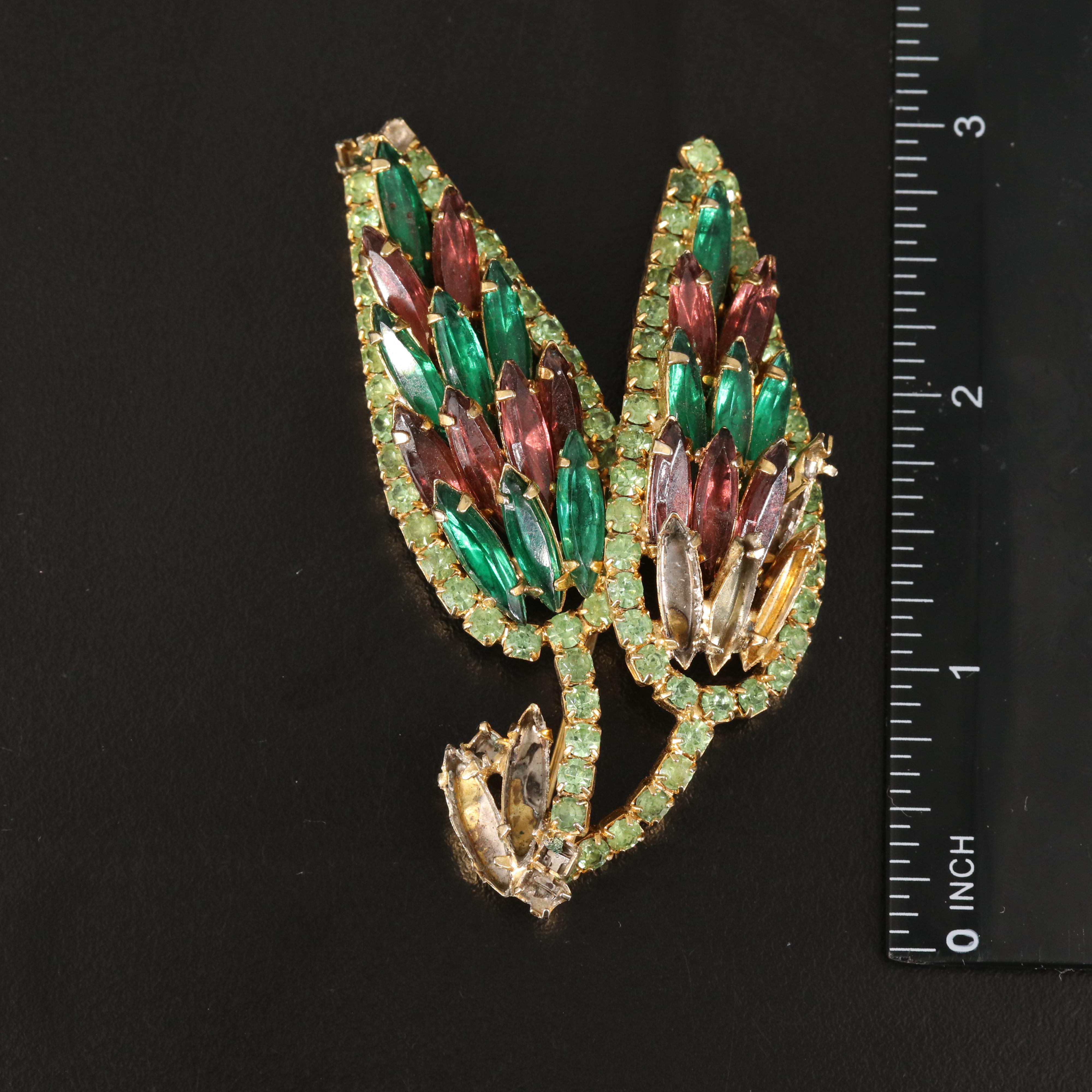 Peacock, Candelabra and Flowers Featured in Vintage Brooch Collection