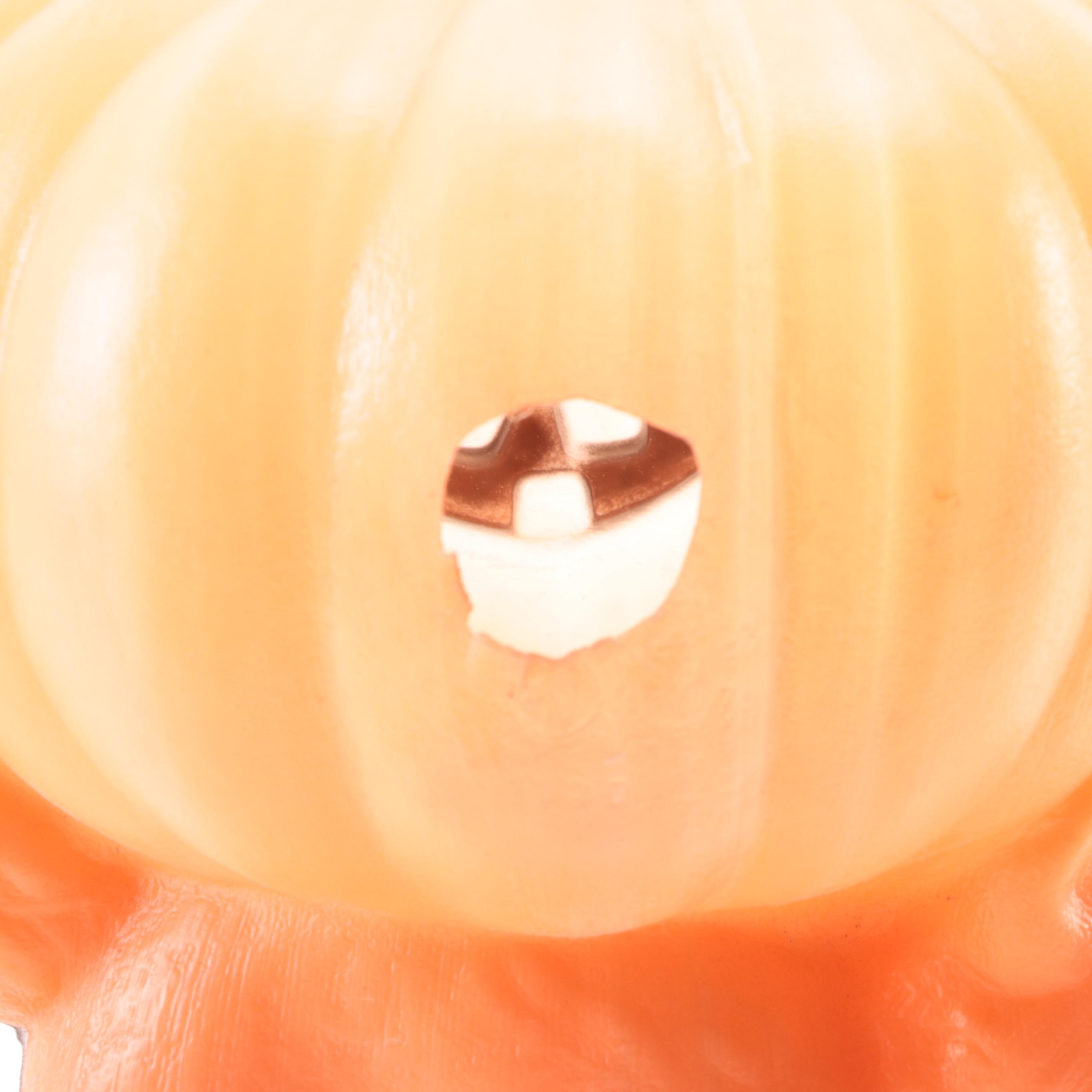 Jack-O-Lantern and Cat Figurine with Other Halloween Decor, Late 20th Century