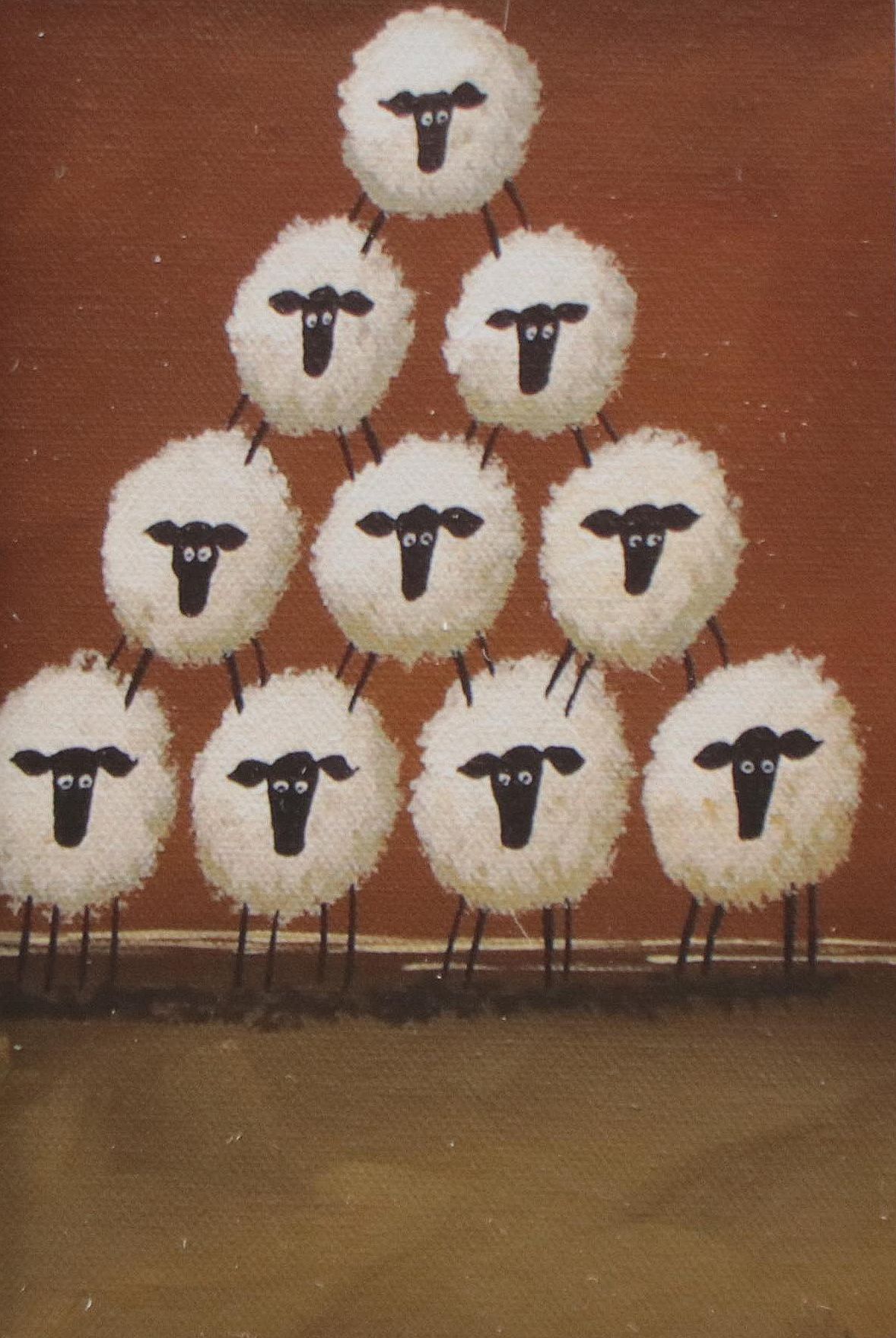 Debbie Criswell Folk Art Giclées of Sheep, 21st Century