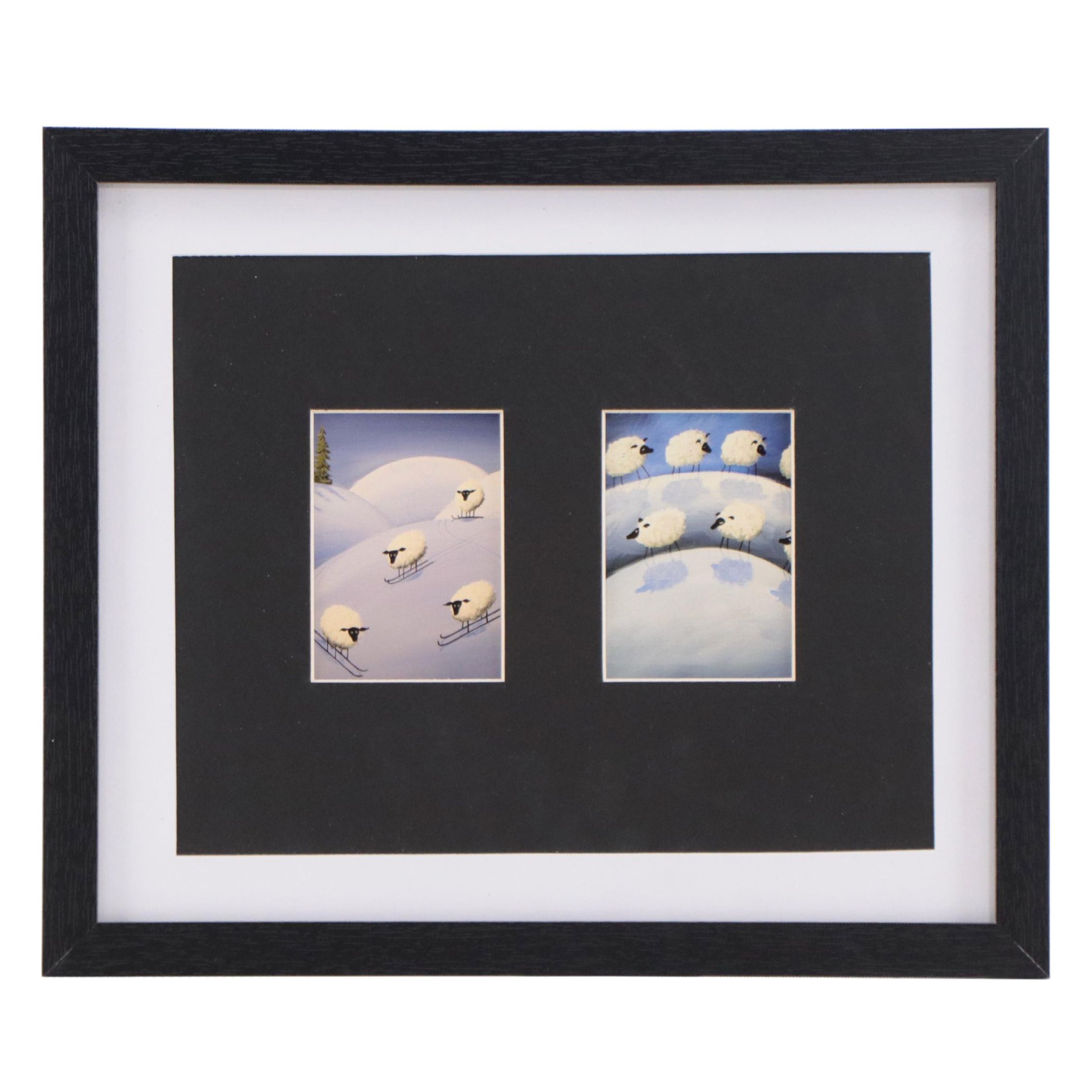 Debbie Criswell Folk Art Giclées of Sheep, 21st Century