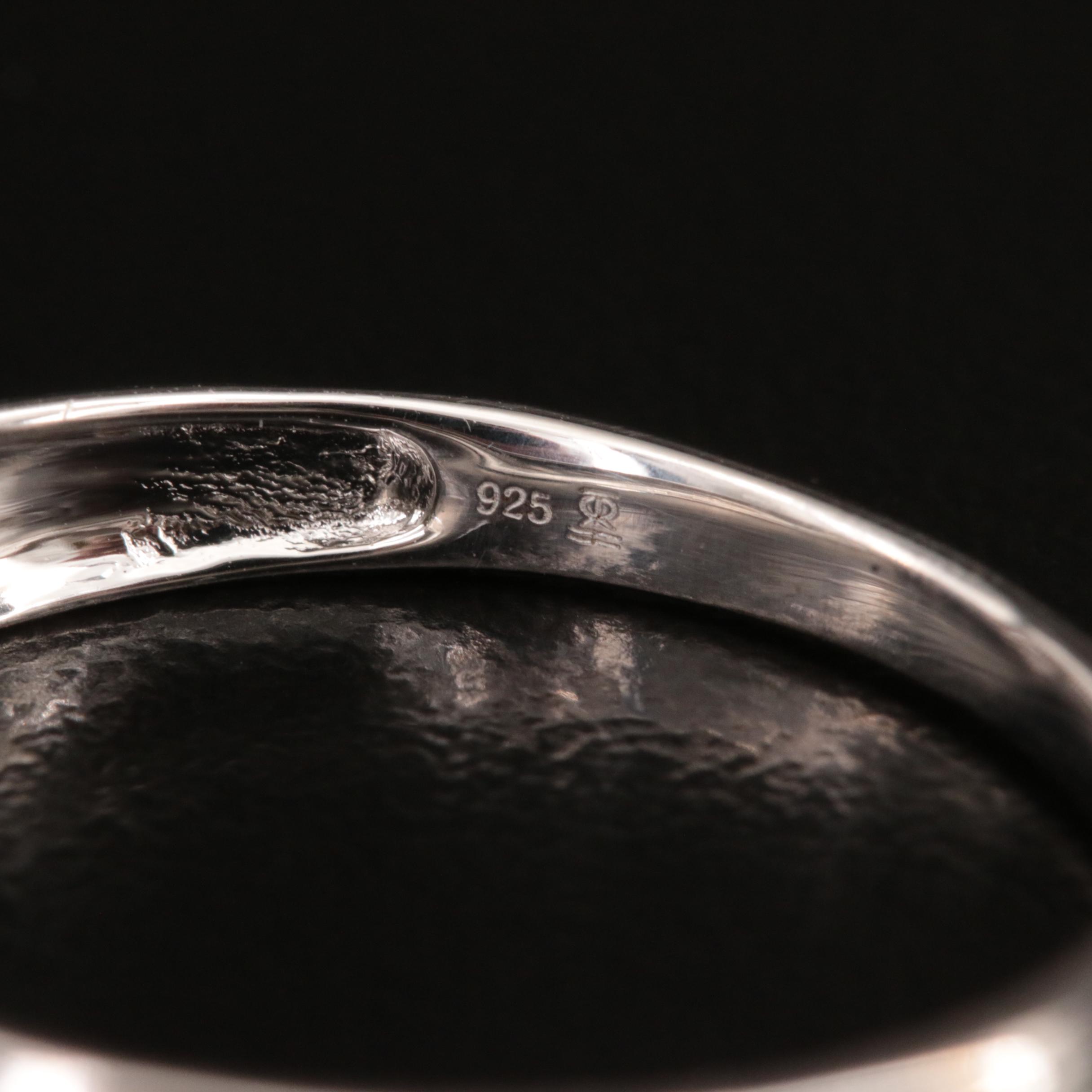 Sterling Diamond His and Hers Ring Set