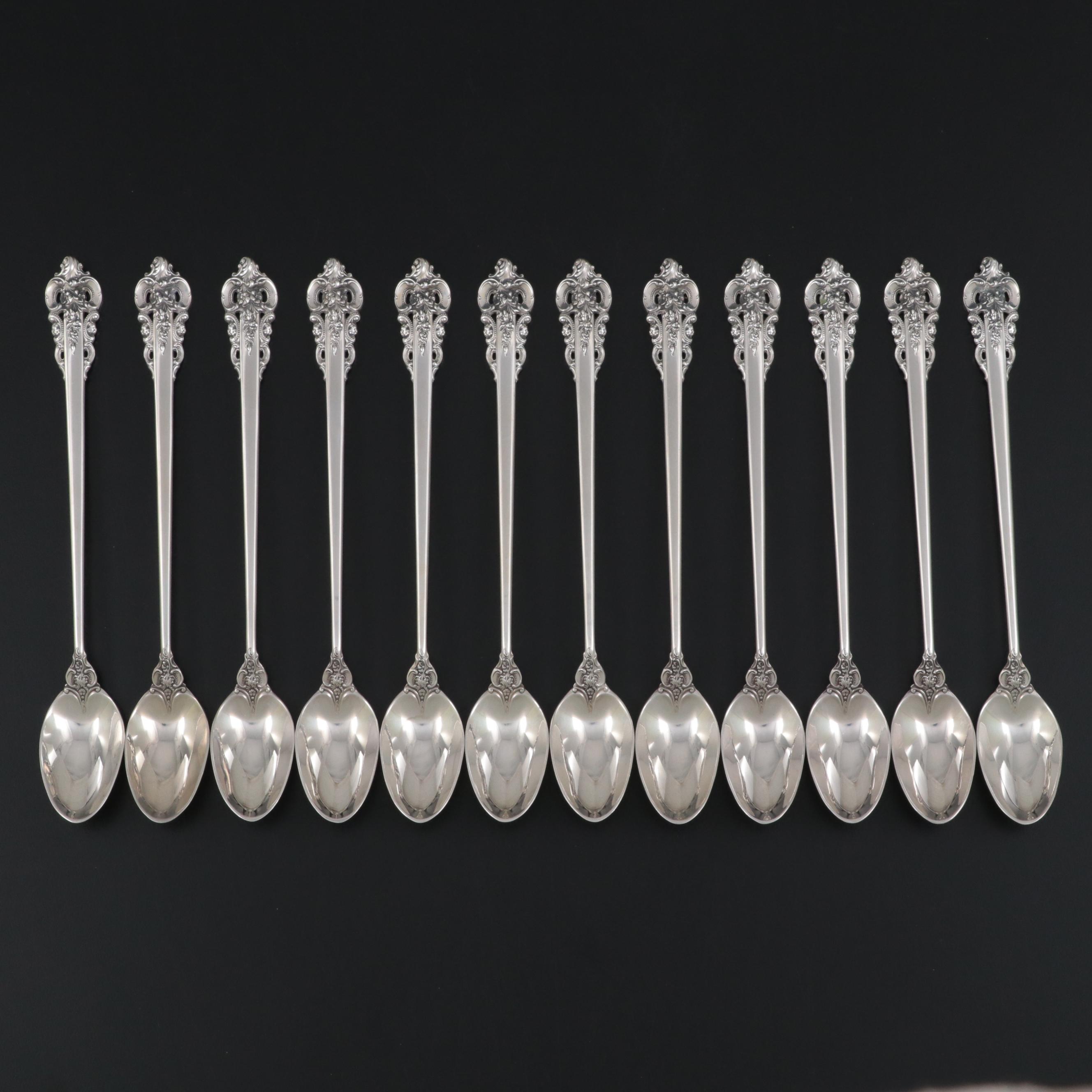 Wallace "Grande Baroque" Sterling Silver Iced Tea Spoons