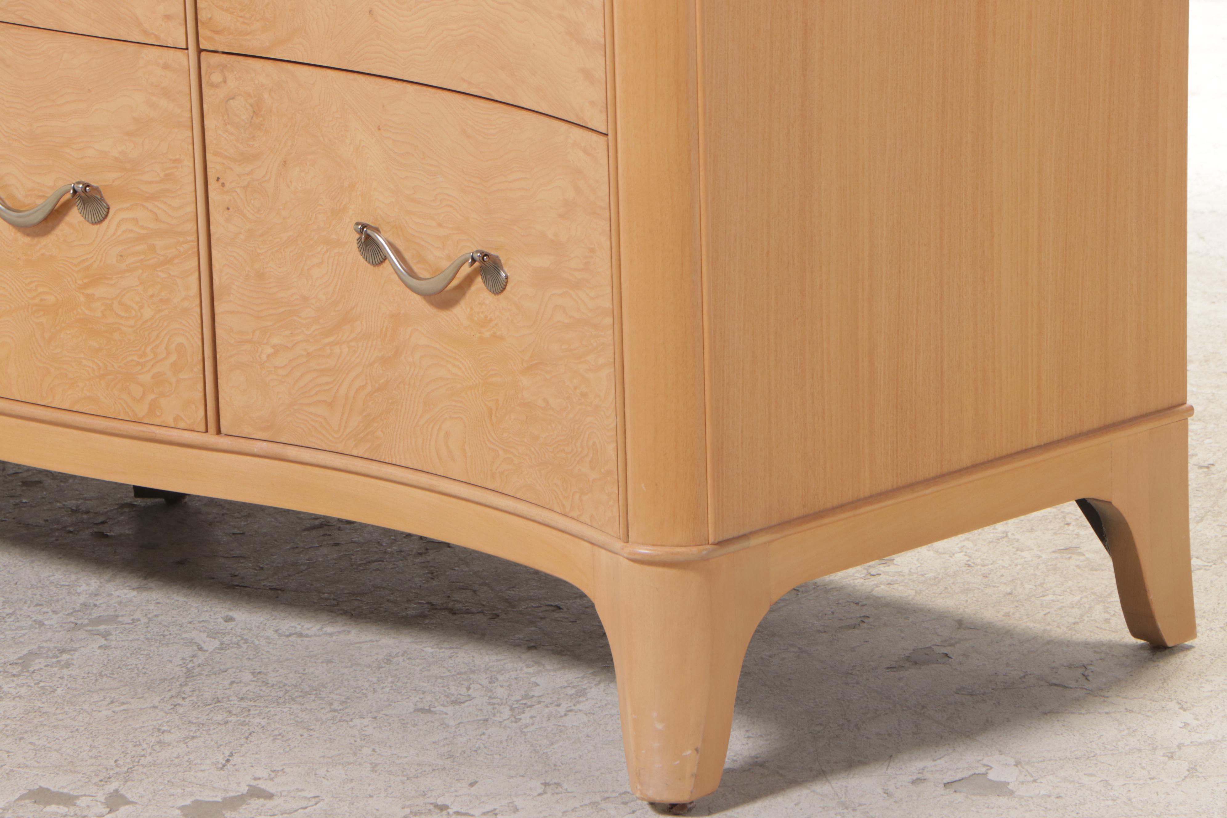 Thomasville "Bogart Luxe Collection" Art Deco Style Burl Wood Dresser