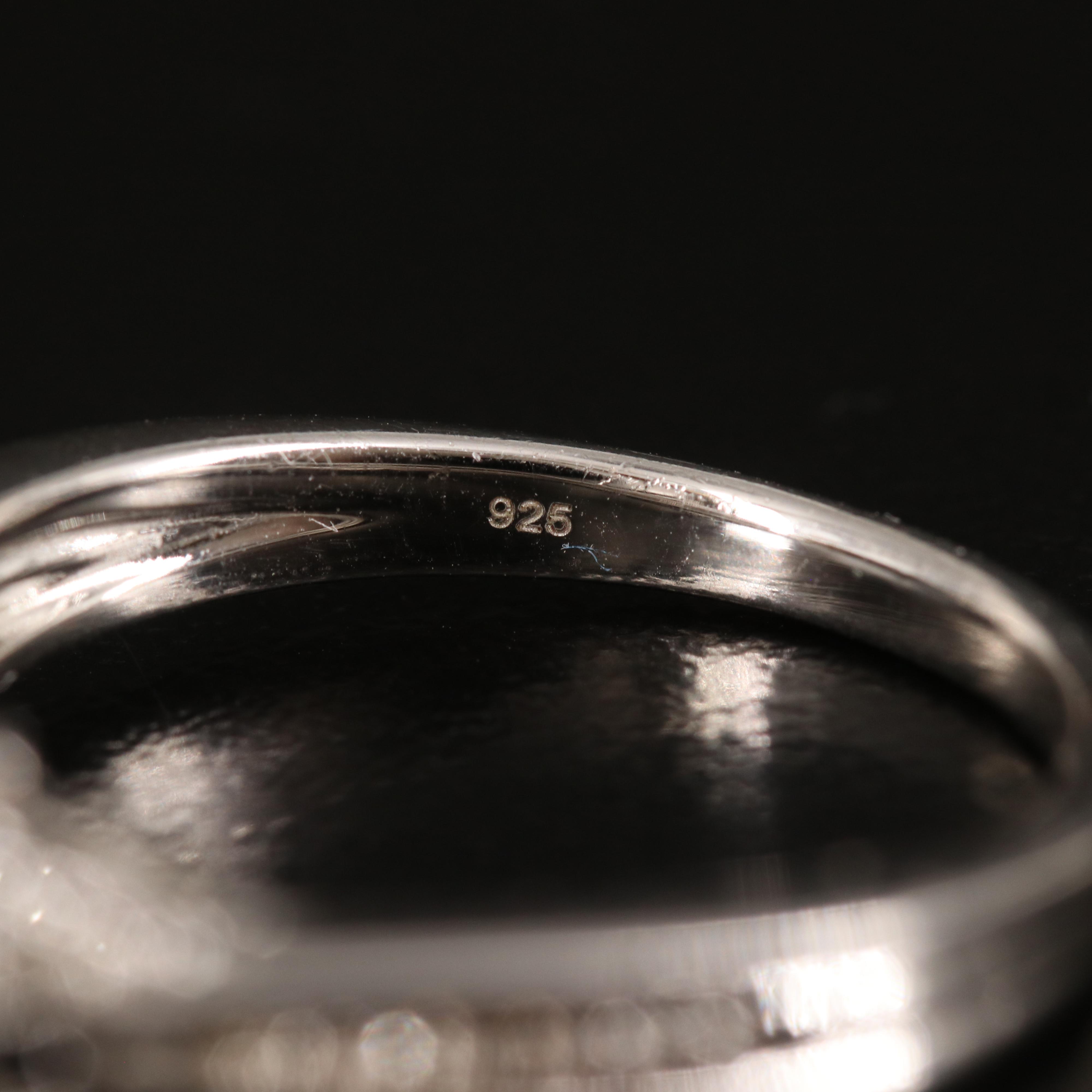 Sterling Diamond Heart Ring Set