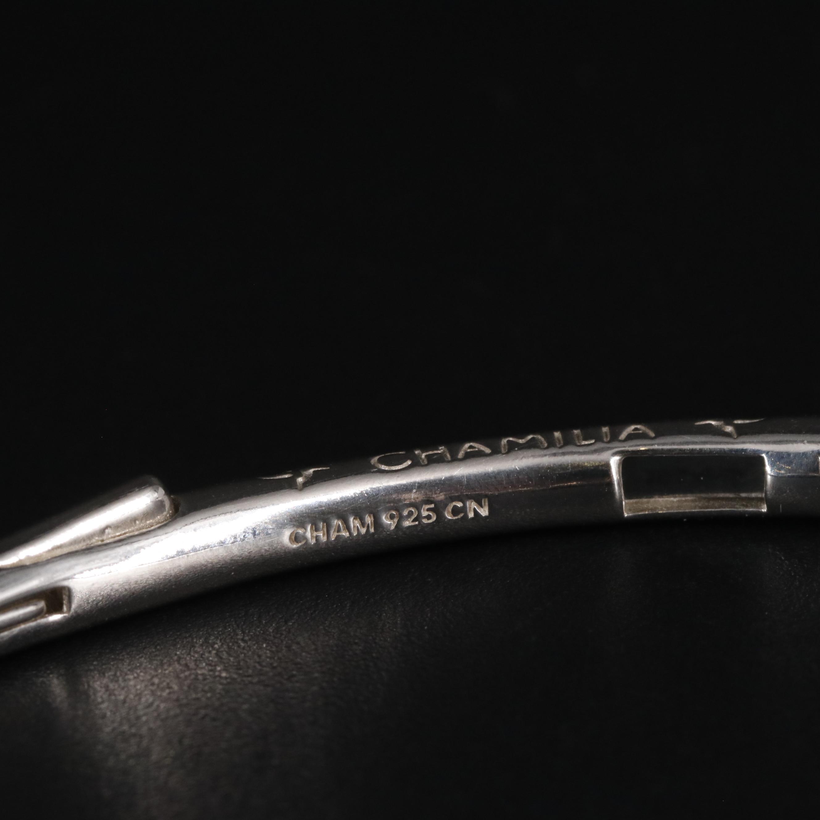 Sterling Bangle Bracelet Featuring "25" and Other Sterling Charms