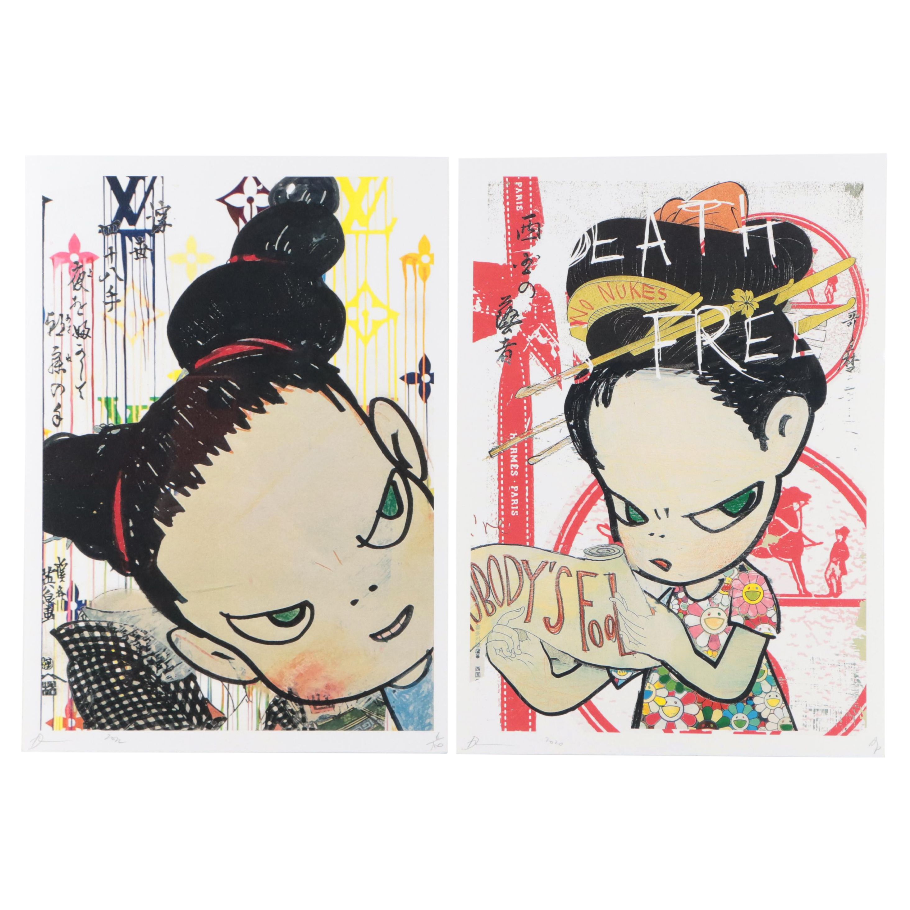 Death NYC Pop Art Graphic Prints of Yoshitomo Nara, 21st Century
