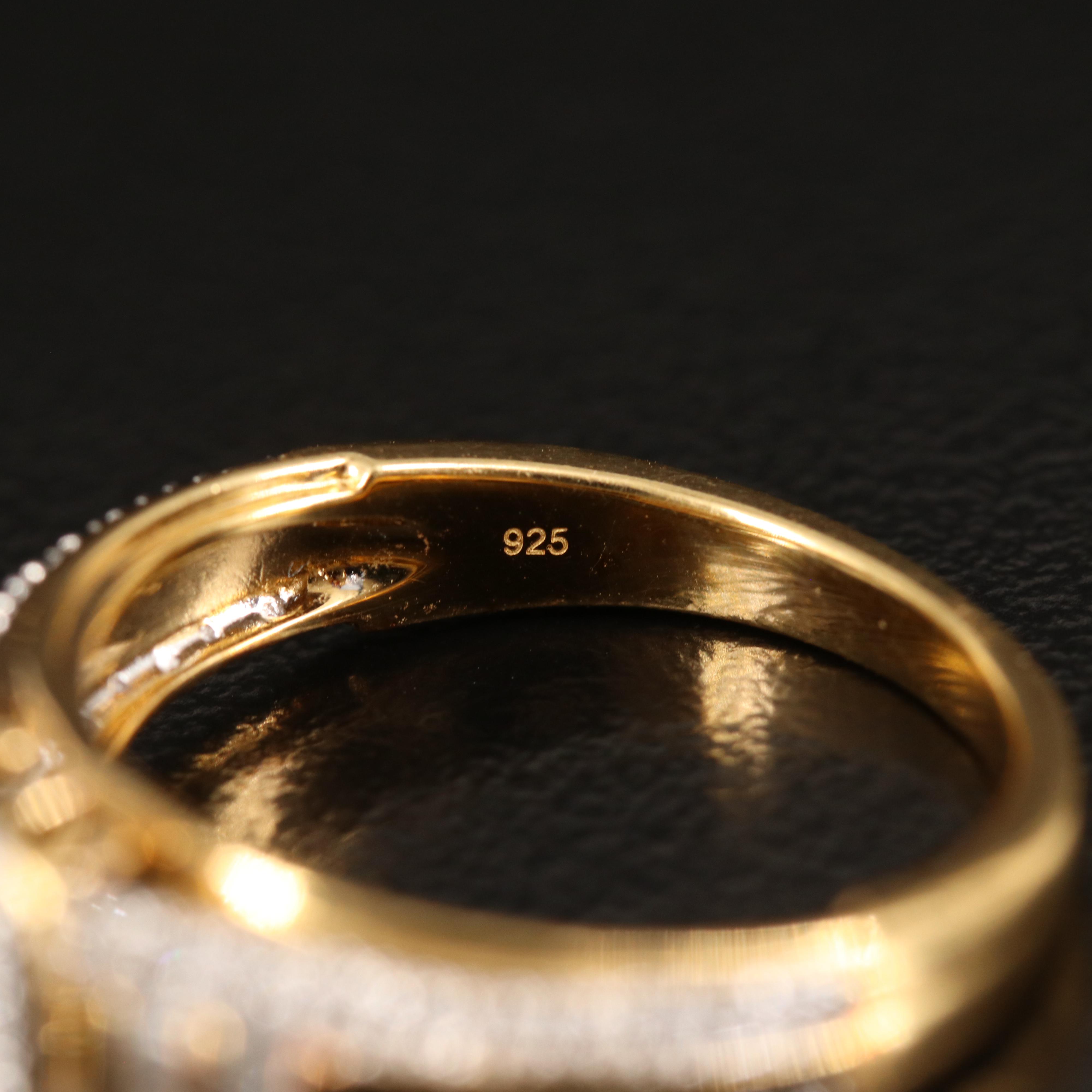 Sterling Diamond Ring Set