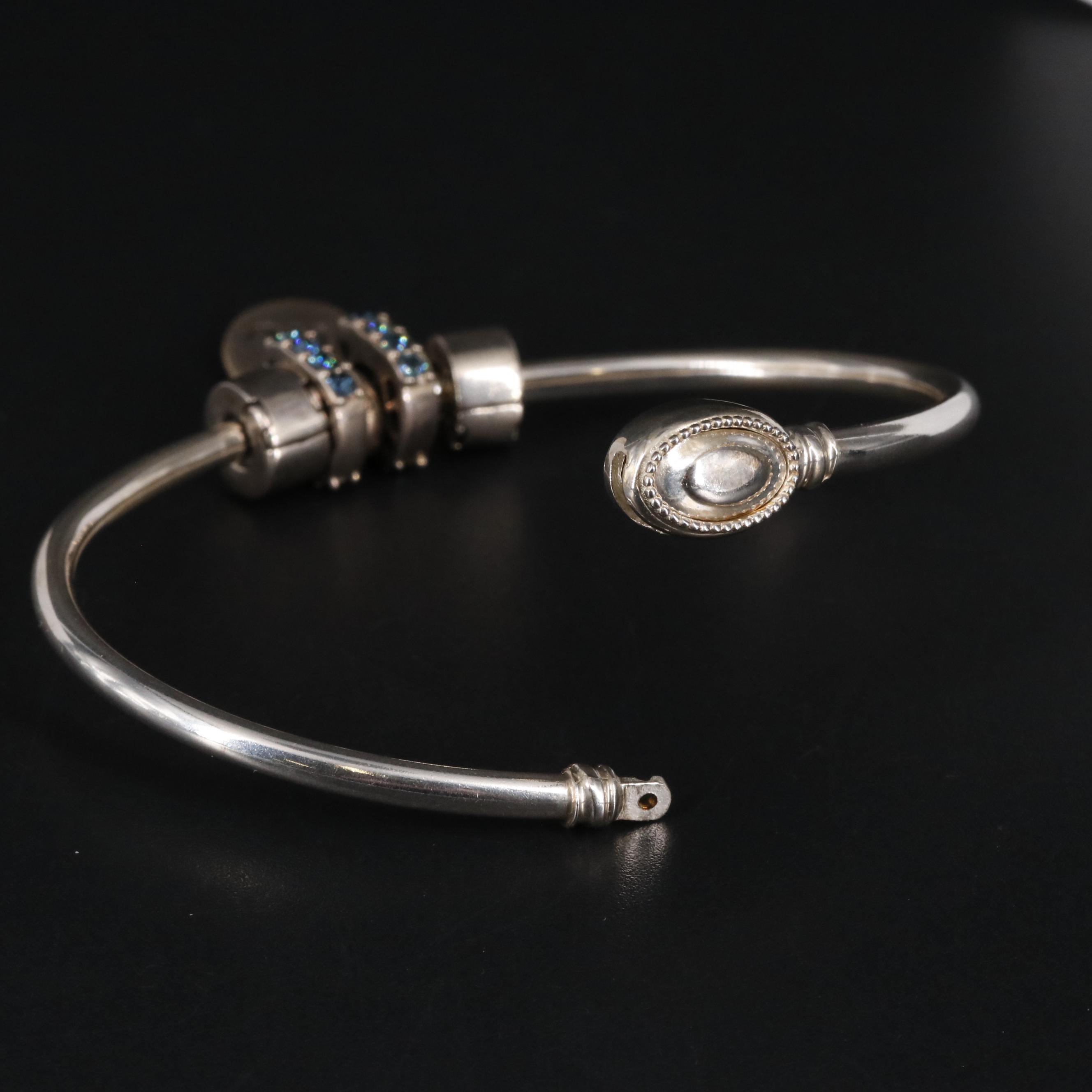 Sterling Bracelet With Scorpio and Other Sterling Charms