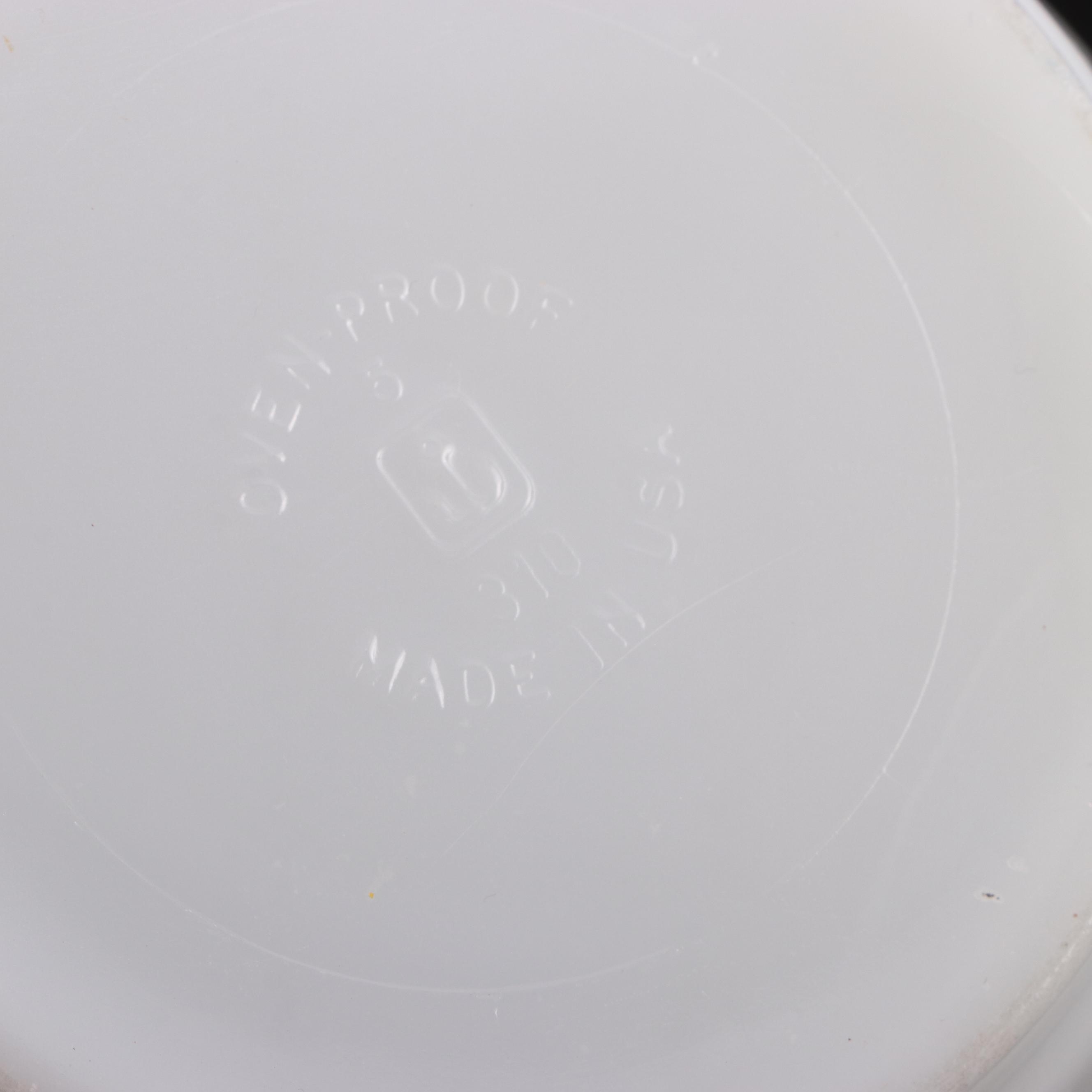 Pyrex and Anchor Hocking Bowls and Fridge Dishes with McKee Custard Cups