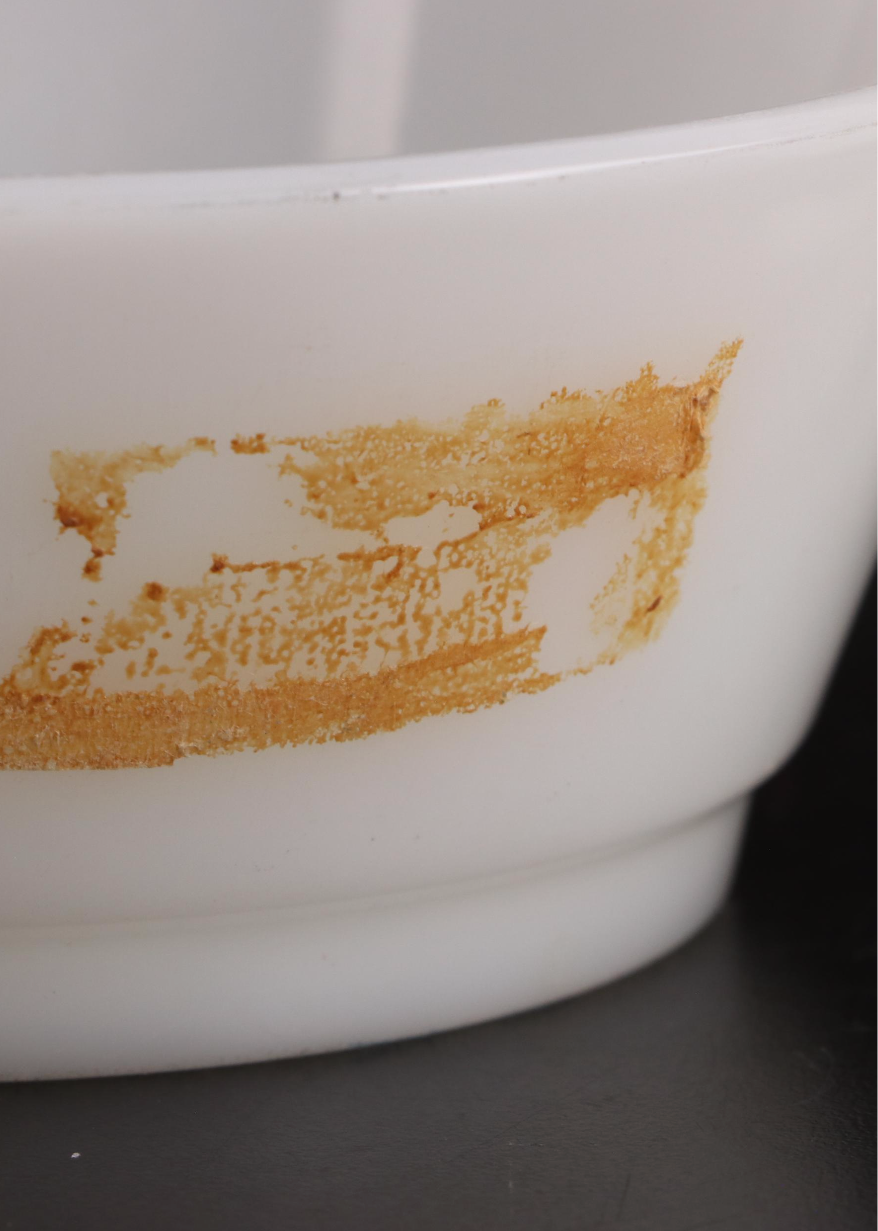 Pyrex and Anchor Hocking Bowls and Fridge Dishes with McKee Custard Cups